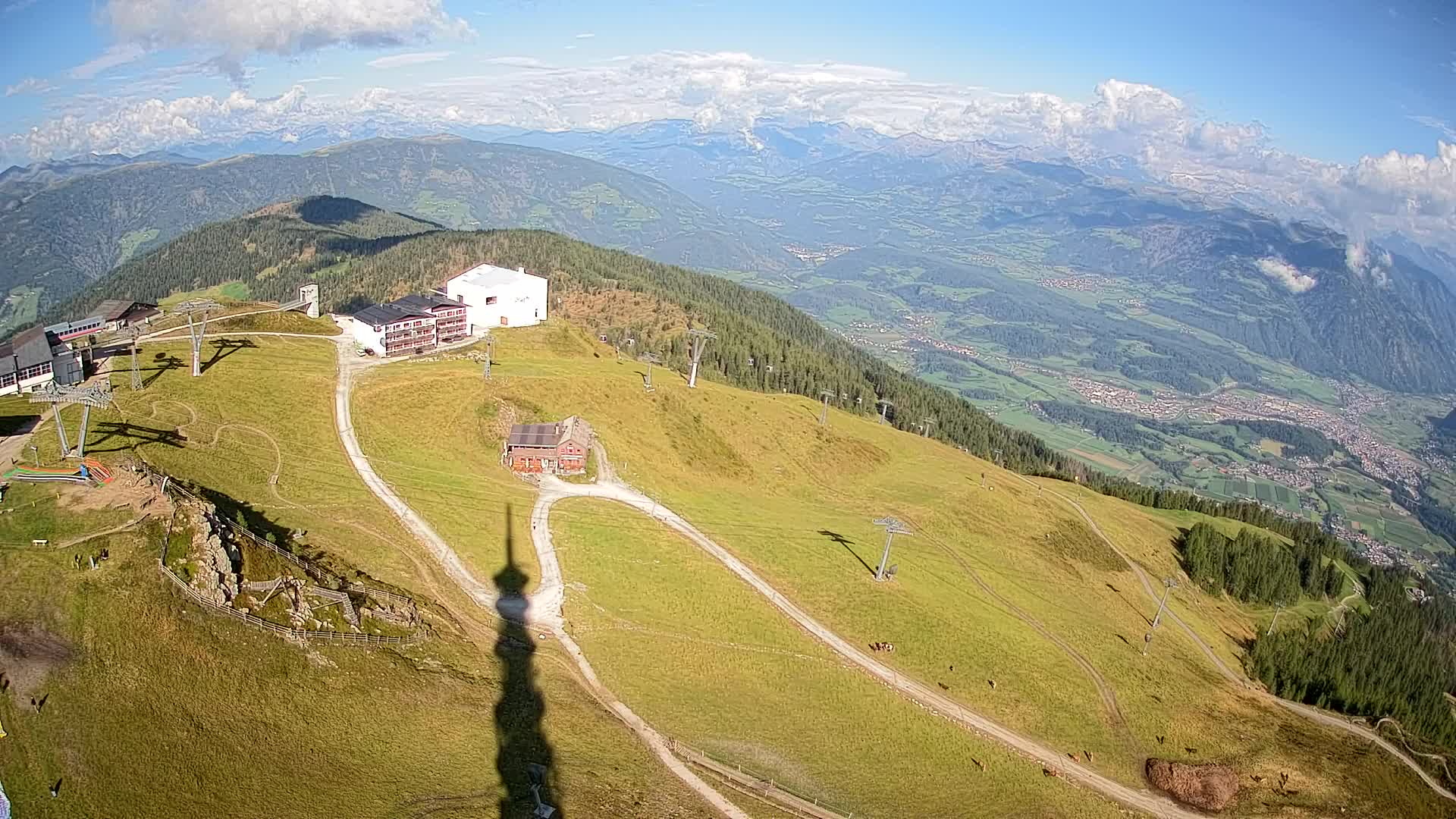 Skigebiet Kronplatz Gipfel | Blick auf Bruneck