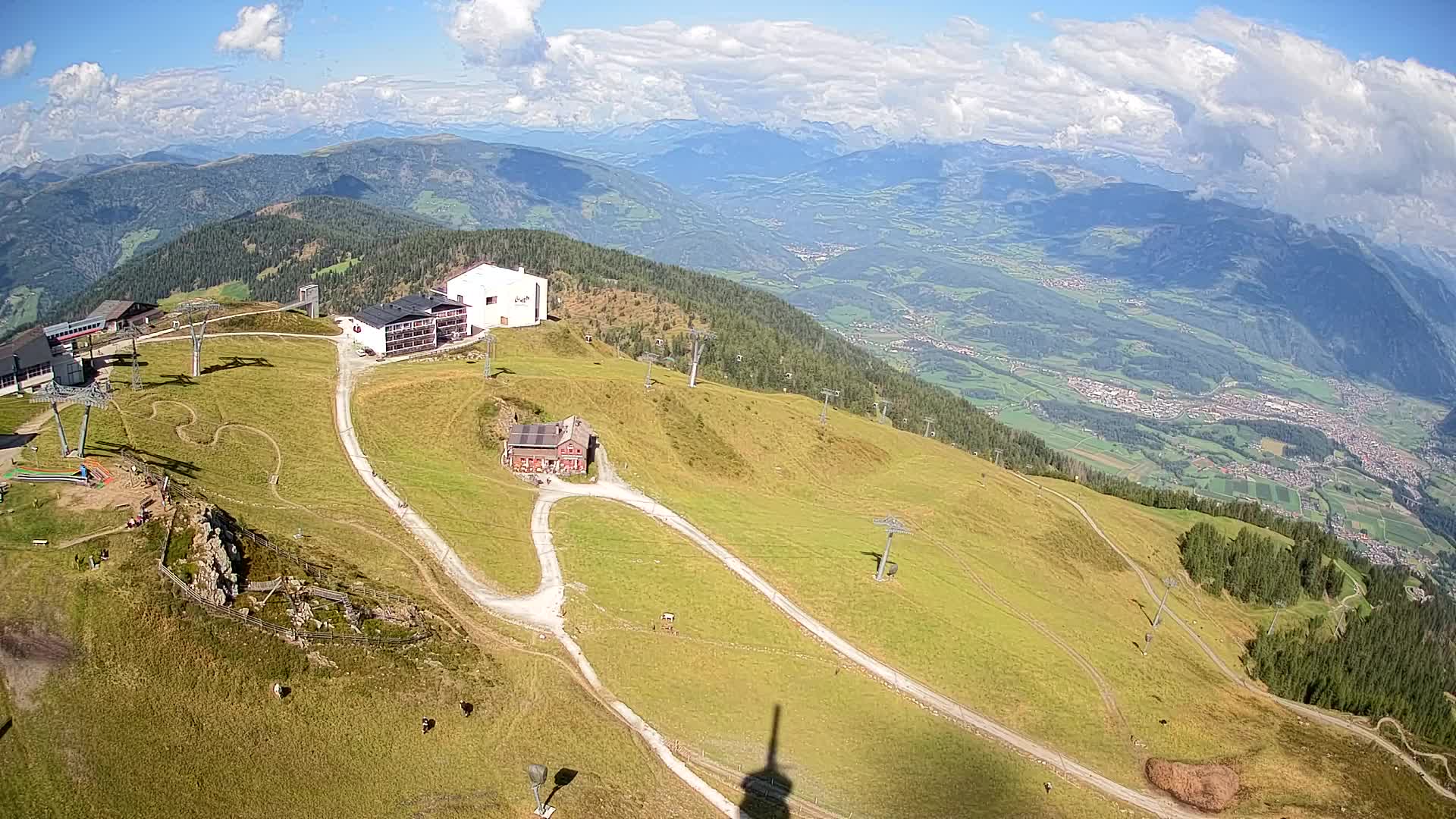 Station de ski Kronplatz sommet | vue sur Brunico
