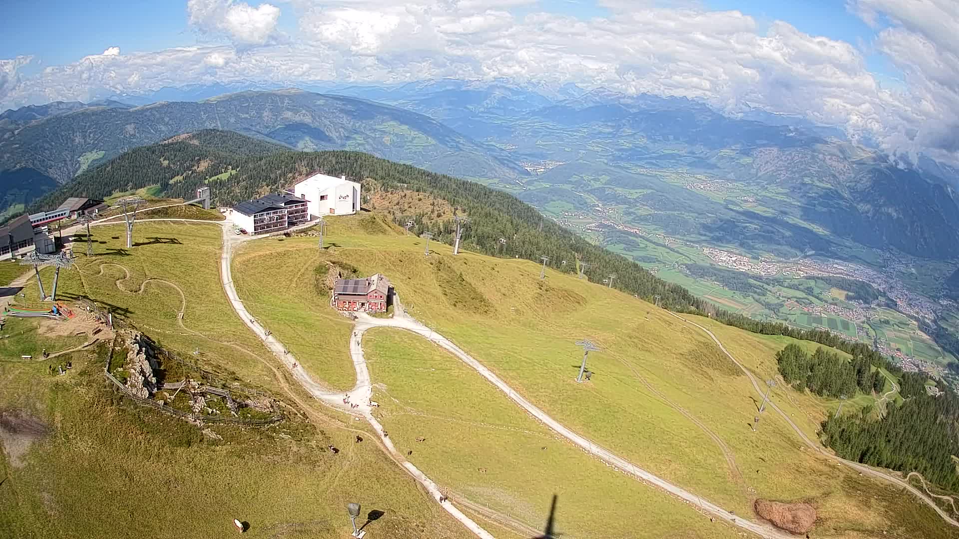 Station de ski Kronplatz sommet | vue sur Brunico