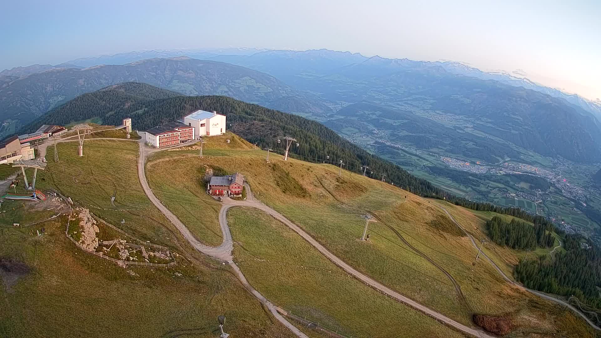 Kronplatz peak Ski resort | view to Bruneck
