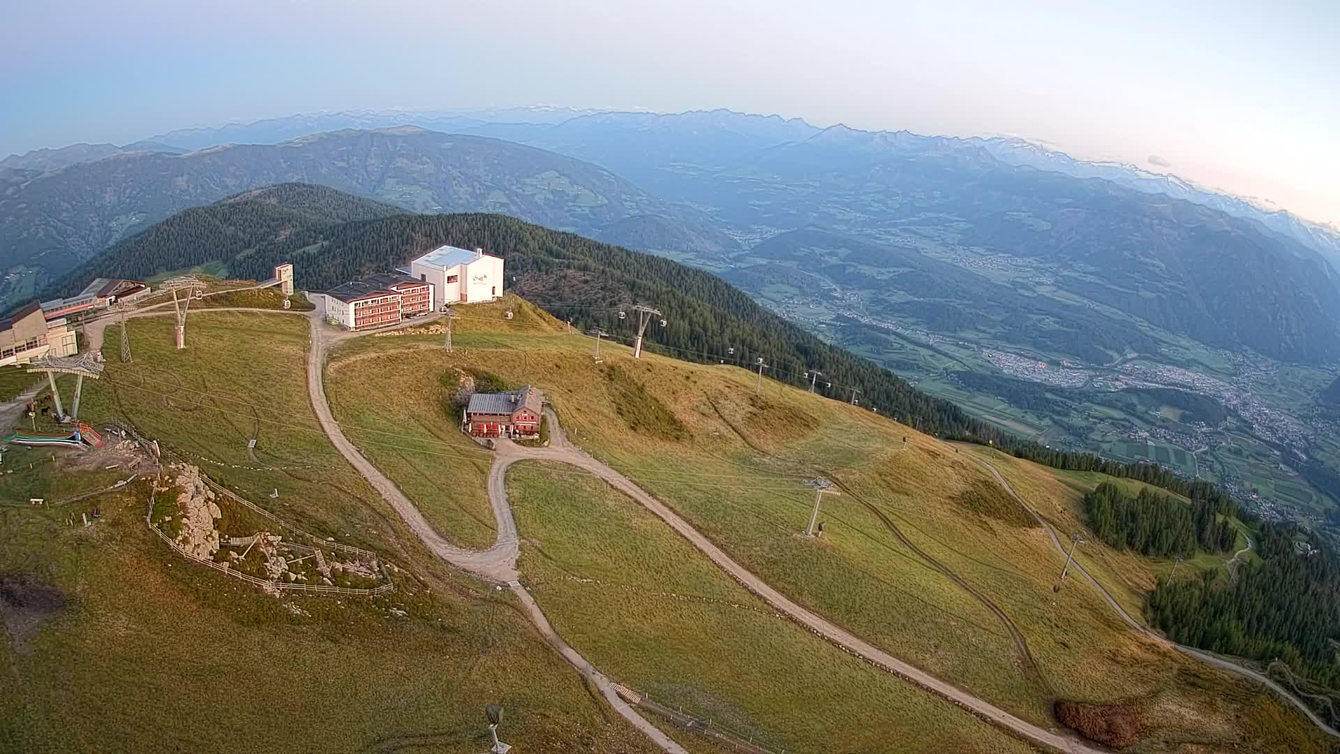 Kronplatz peak Ski resort | view to Bruneck
