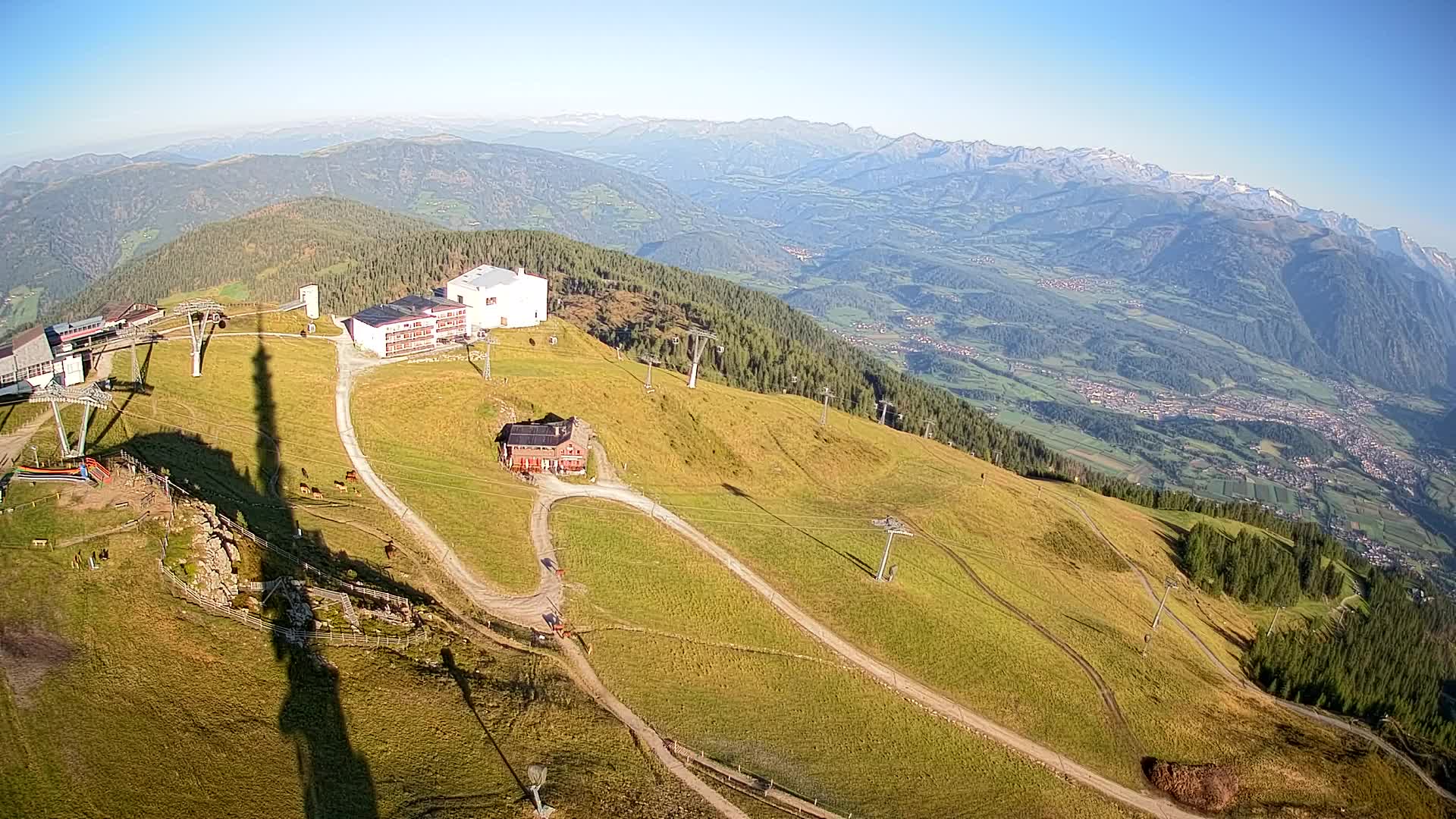 Smučišče Kronplatz – vrh | pogled na Bruneck