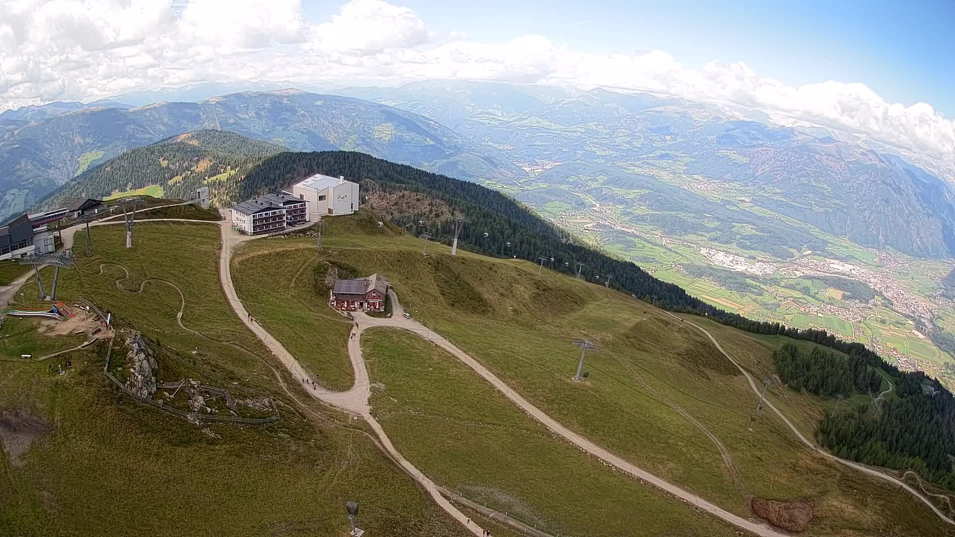 Smučišče Kronplatz – vrh | pogled na Bruneck