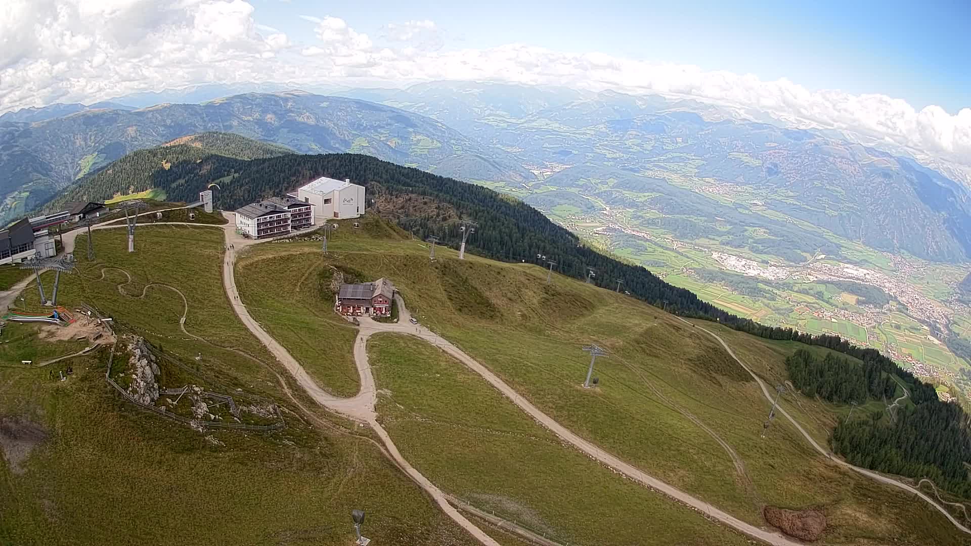 Smučišče Kronplatz – vrh | pogled na Bruneck