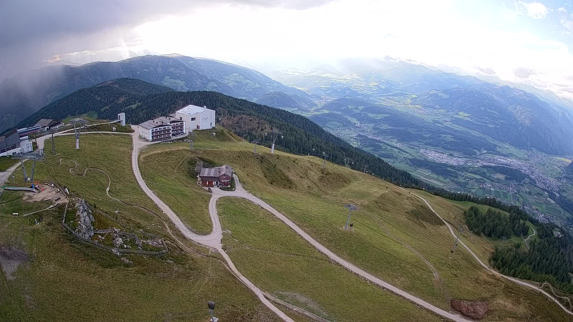 Kronplatz peak Ski resort | view to Bruneck