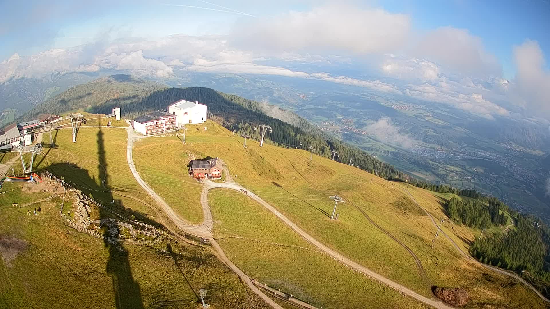Station de ski Kronplatz sommet | vue sur Brunico
