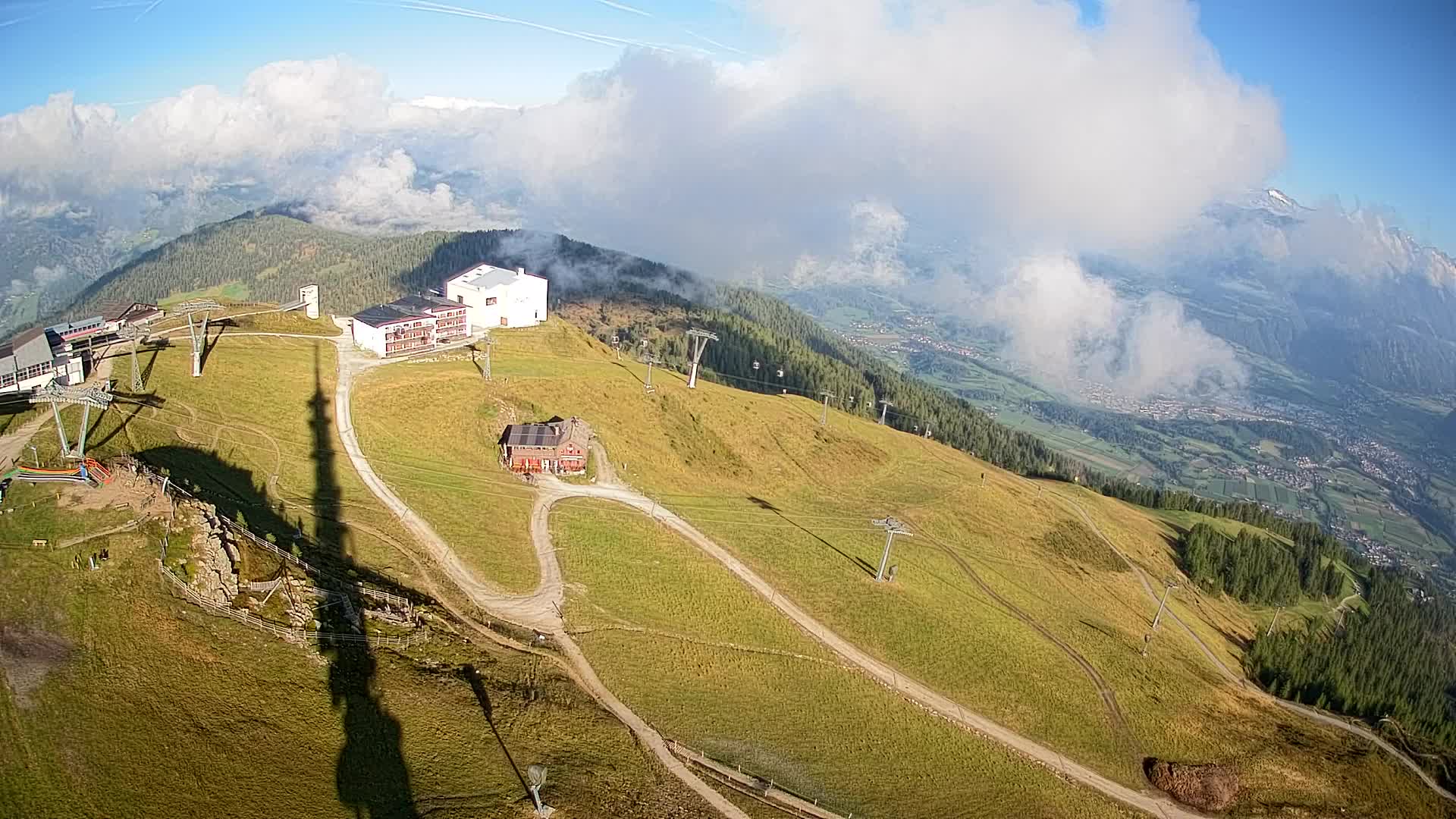 Station de ski Kronplatz sommet | vue sur Brunico