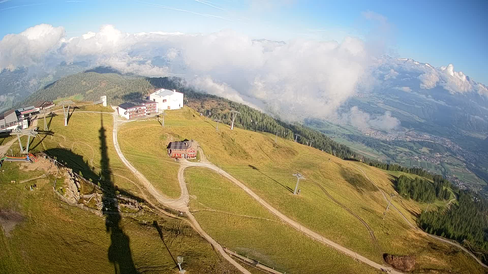Station de ski Kronplatz sommet | vue sur Brunico