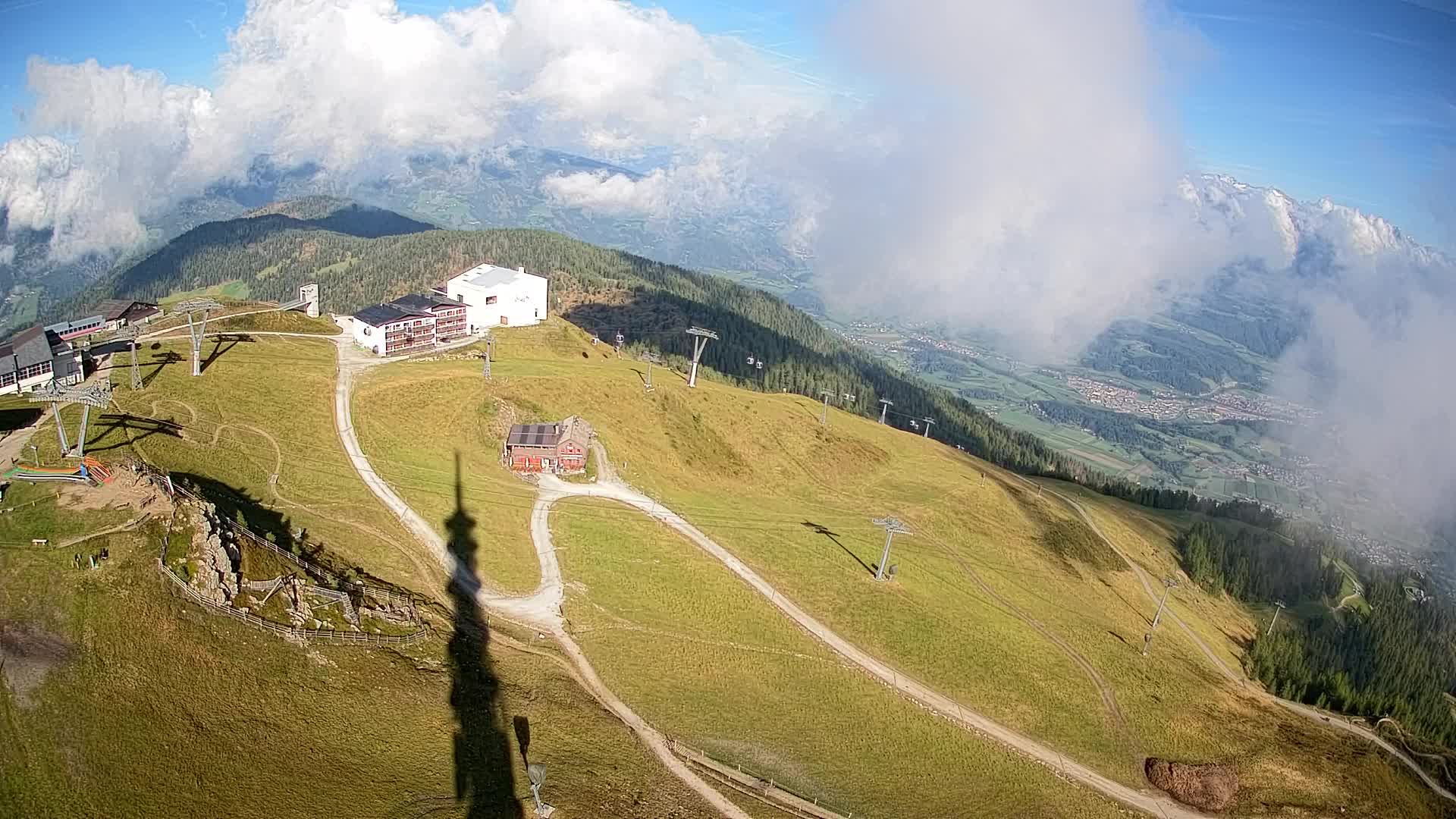 Kronplatz peak Ski resort | view to Bruneck