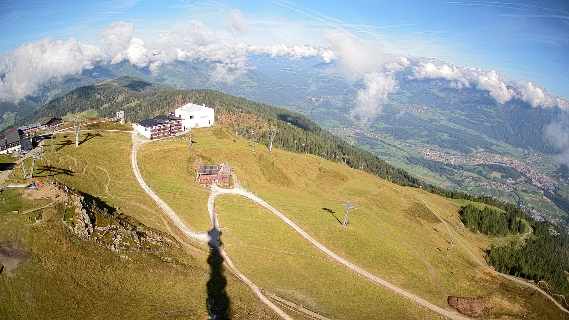Kronplatz peak Ski resort | view to Bruneck