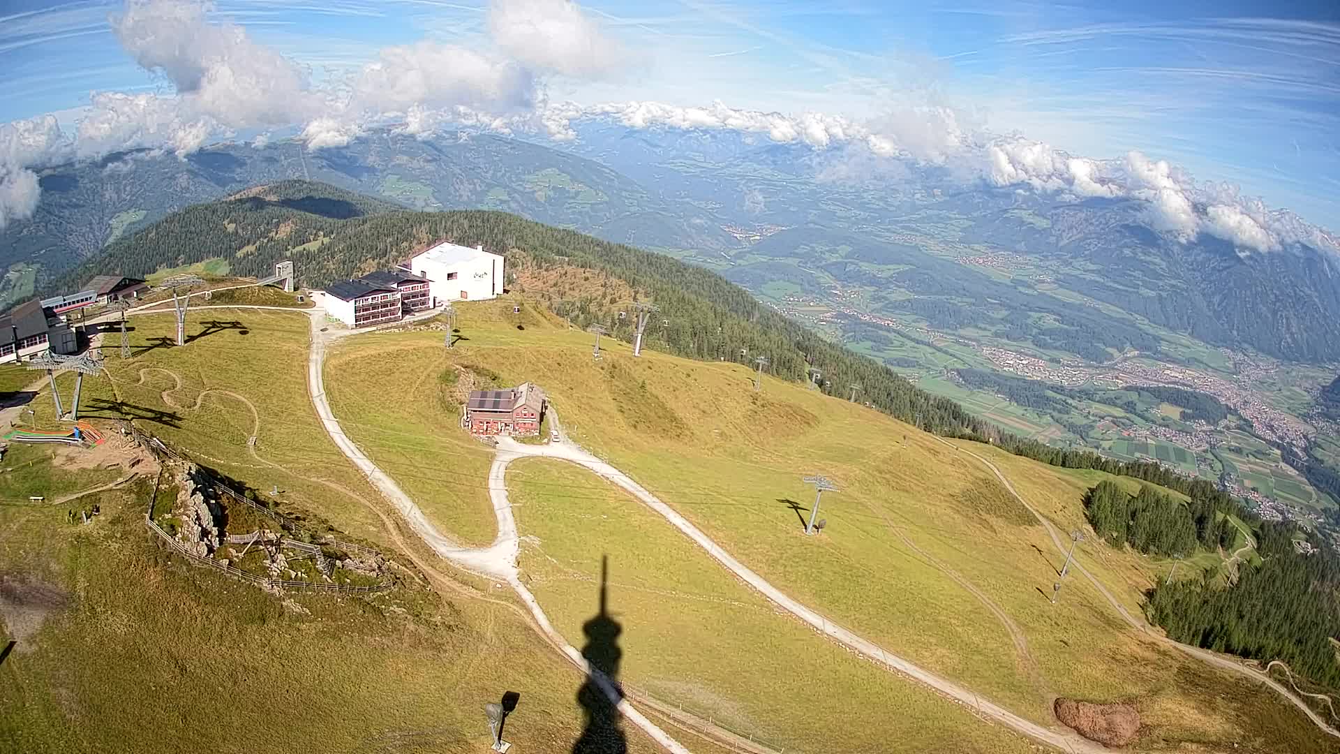 Kronplatz peak Ski resort | view to Bruneck