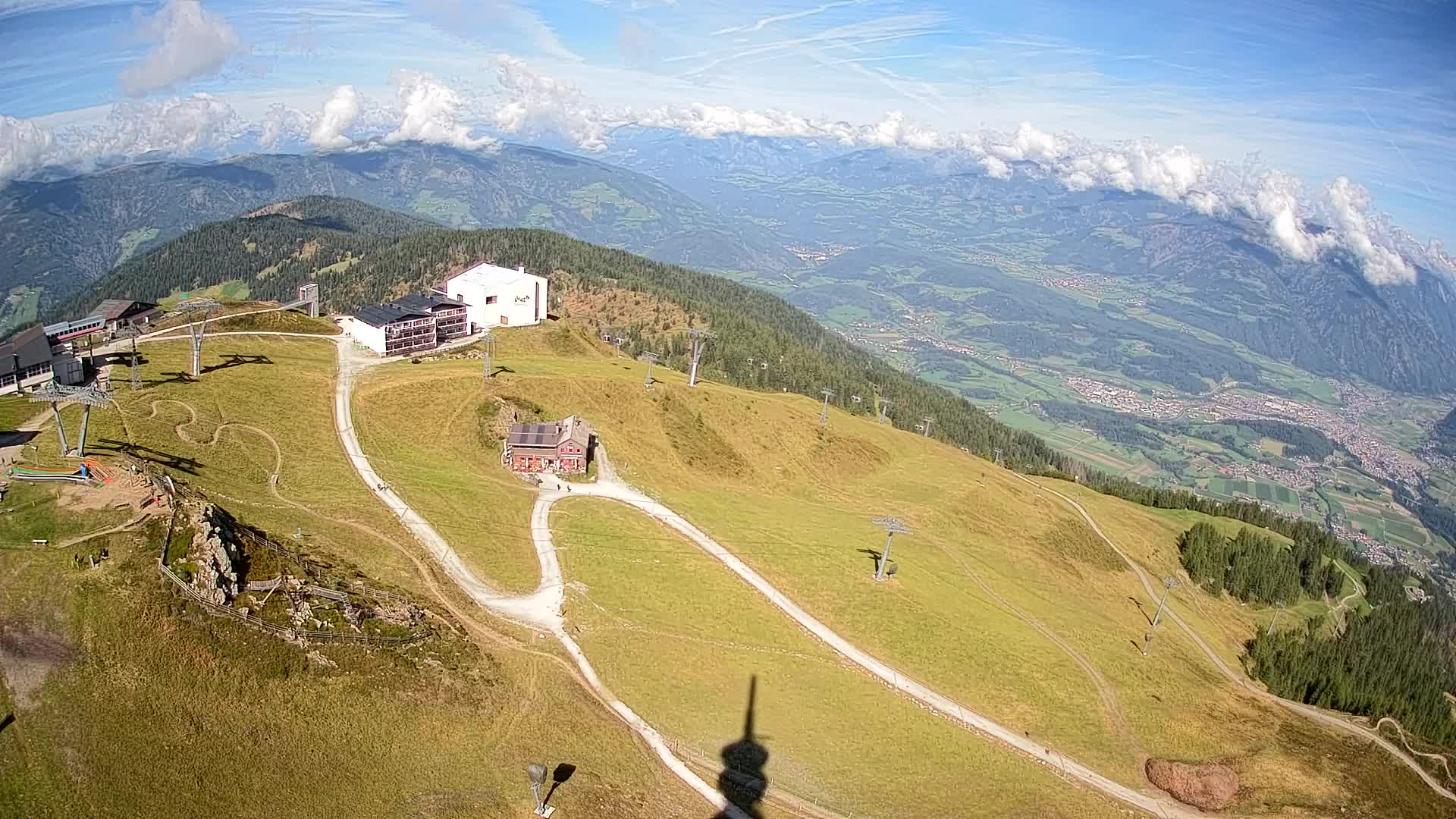 Station de ski Kronplatz sommet | vue sur Brunico