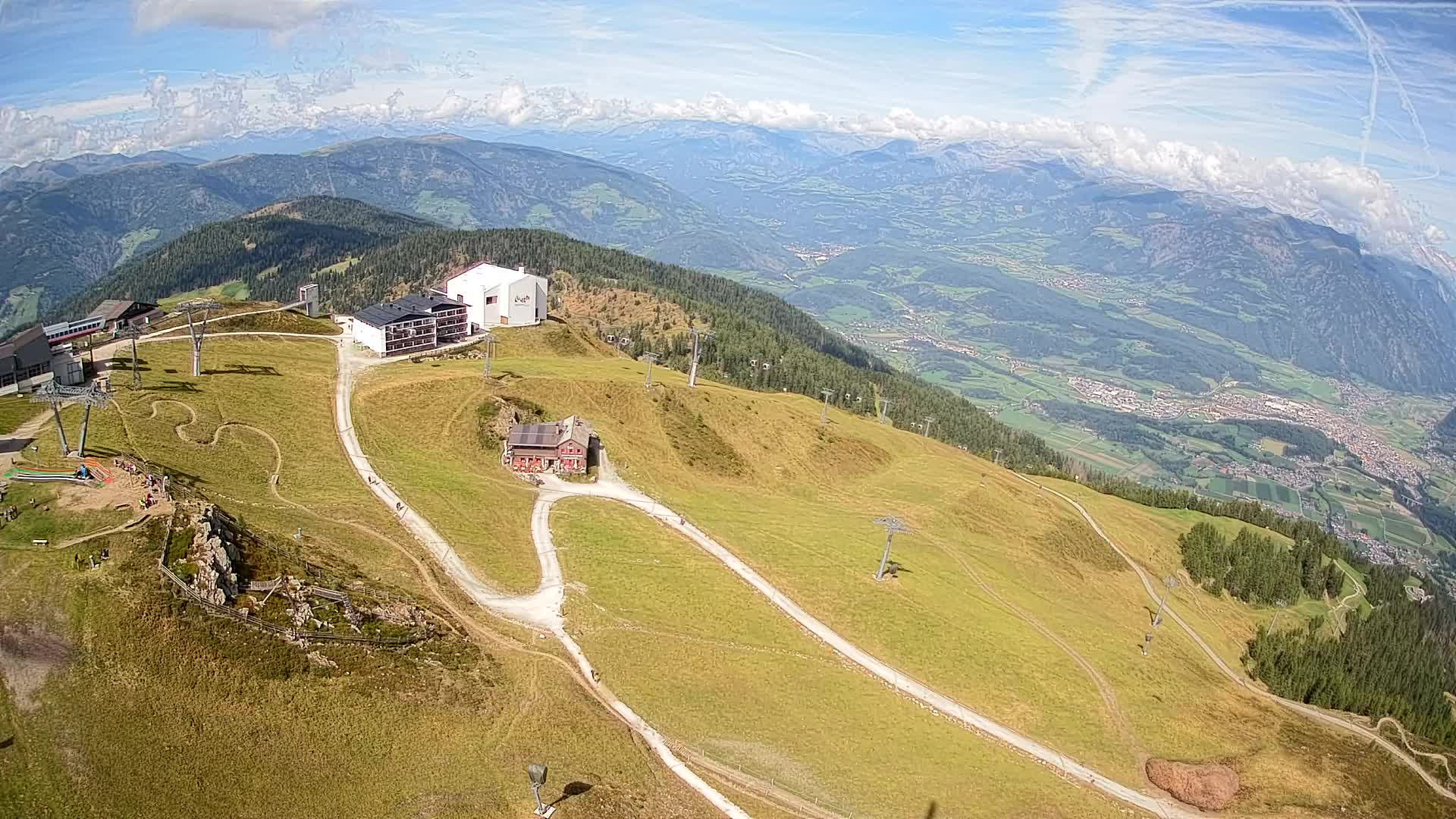 Kronplatz peak Ski resort | view to Bruneck