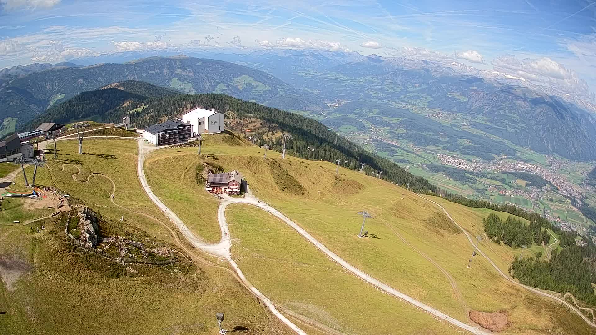 Kronplatz peak Ski resort | view to Bruneck