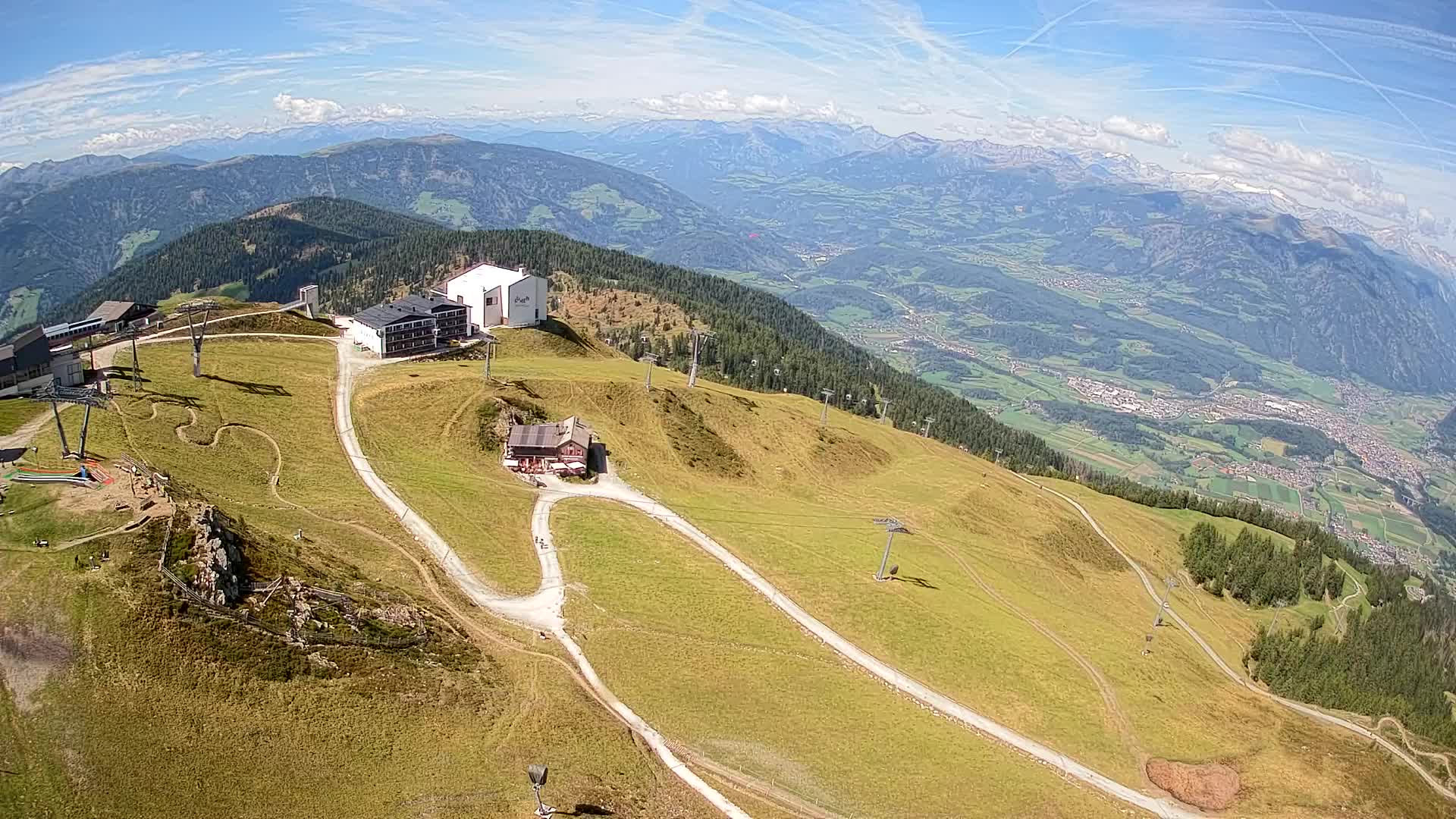Kronplatz peak Ski resort | view to Bruneck