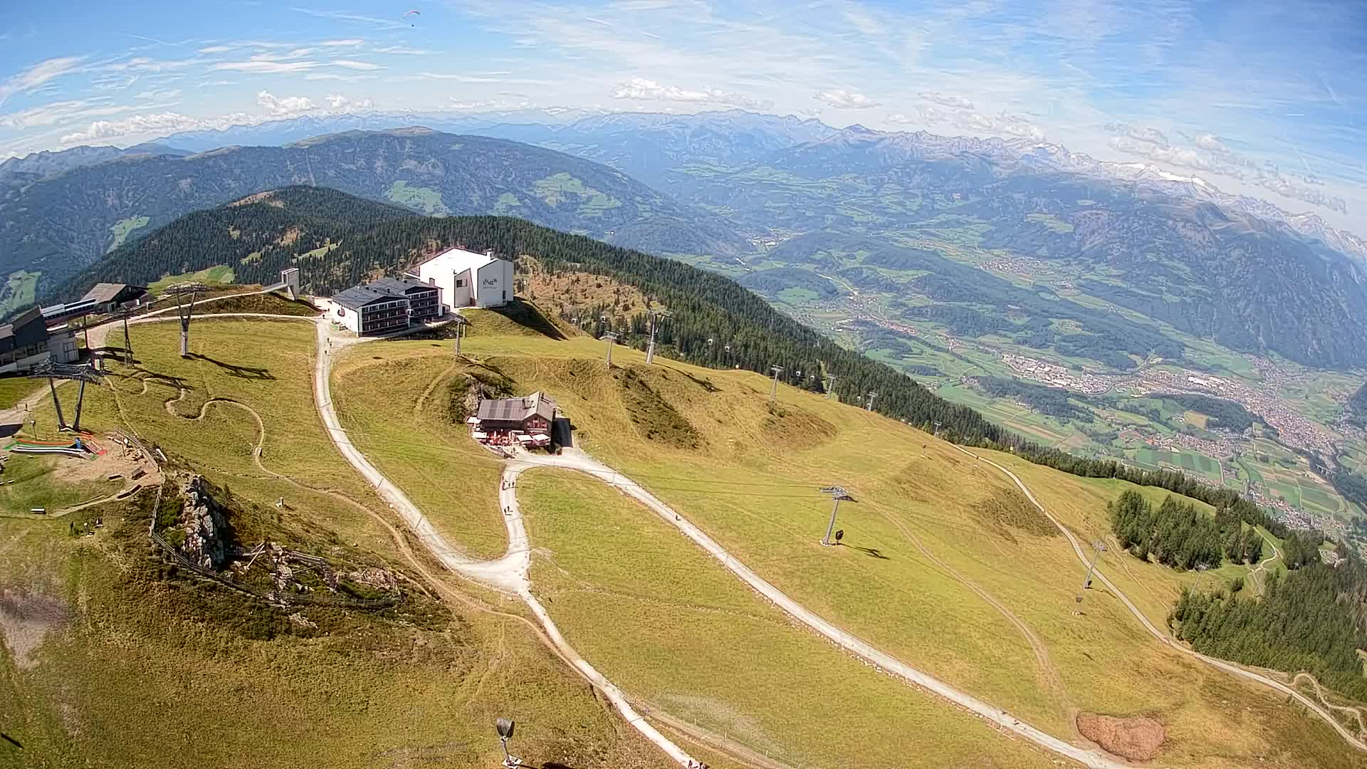 Stazione sciistica di Plan de Corones | vista su Brunico