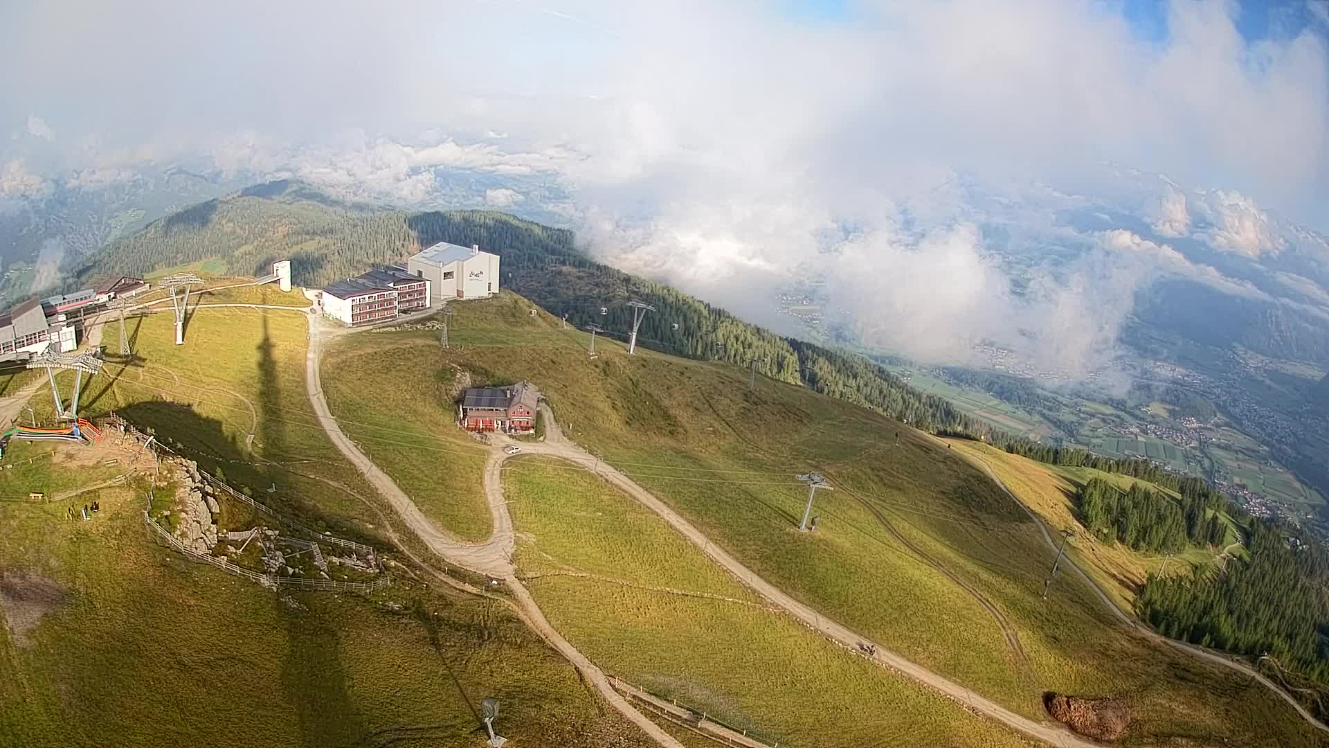 Smučišče Kronplatz – vrh | pogled na Bruneck