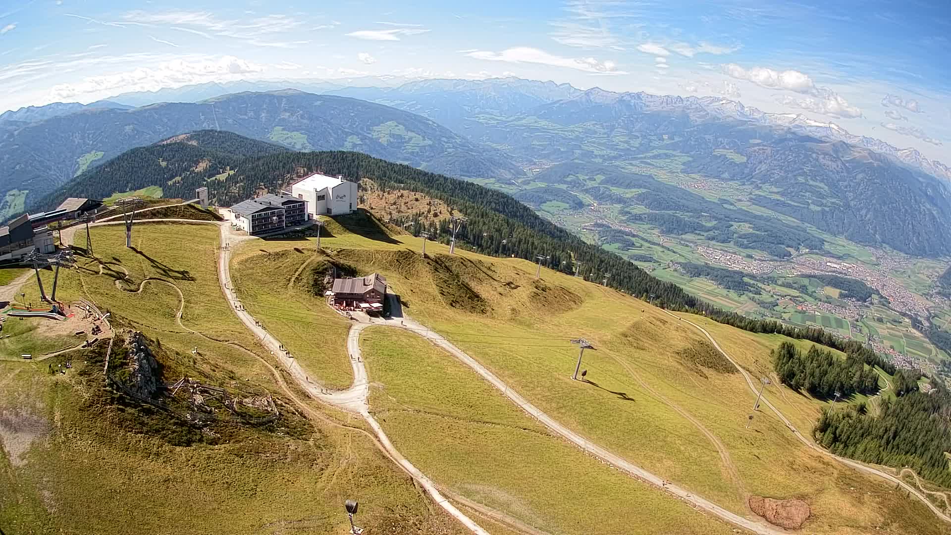 Stazione sciistica di Plan de Corones | vista su Brunico