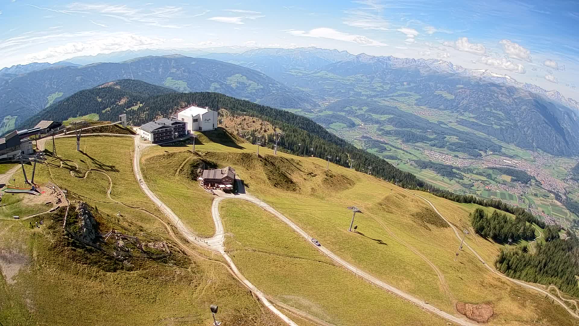 Station de ski Kronplatz sommet | vue sur Brunico