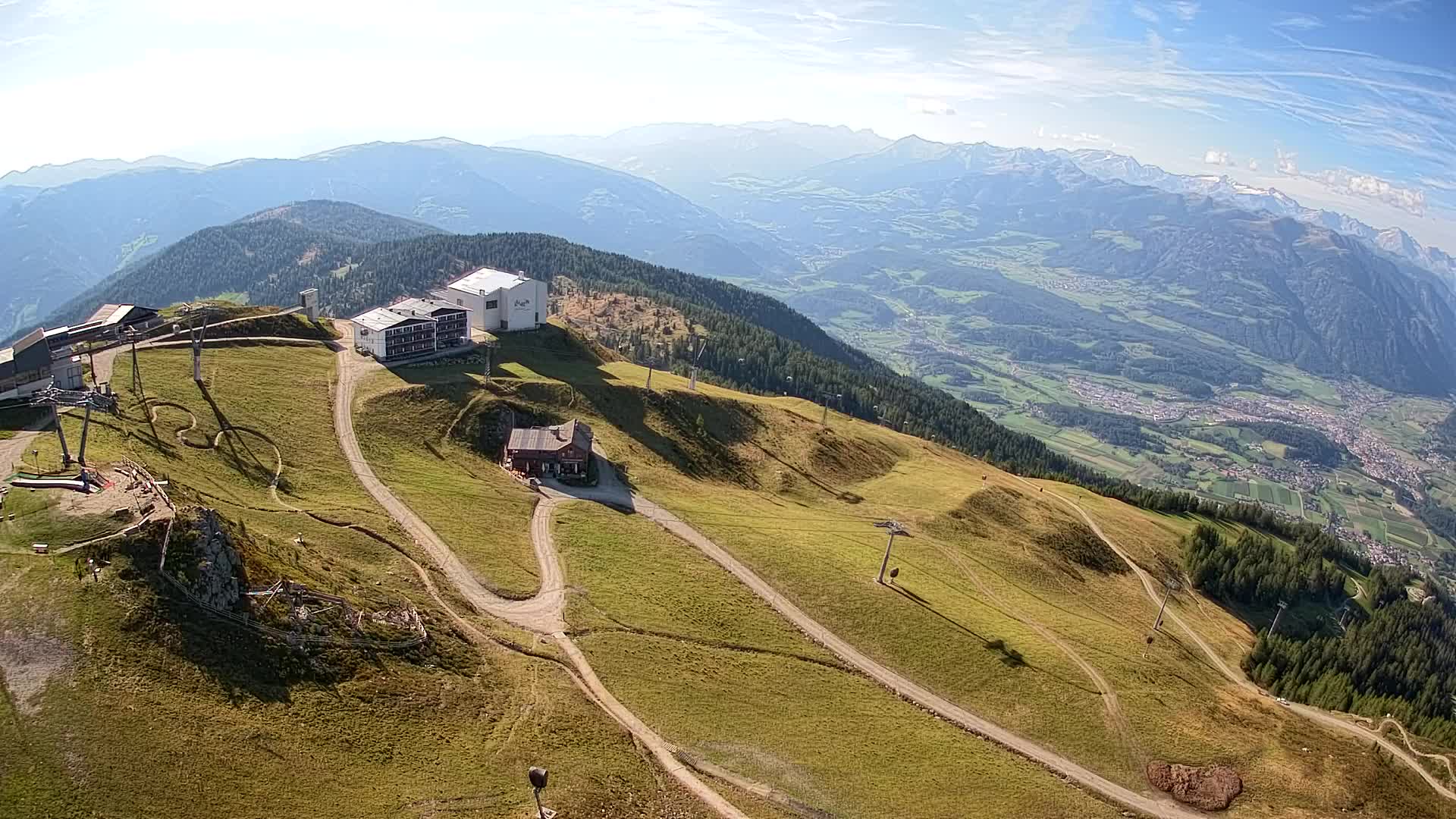 Station de ski Kronplatz sommet | vue sur Brunico
