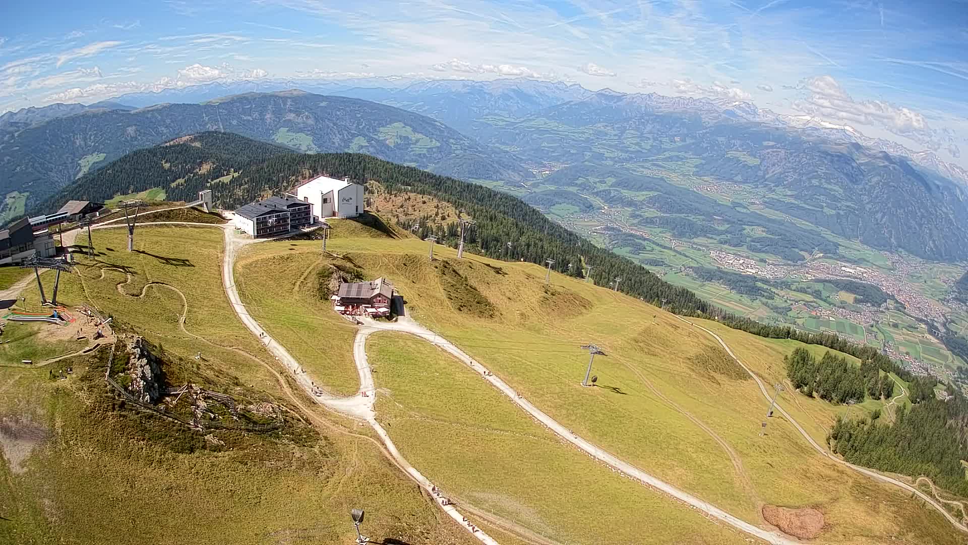 Kronplatz peak Ski resort | view to Bruneck