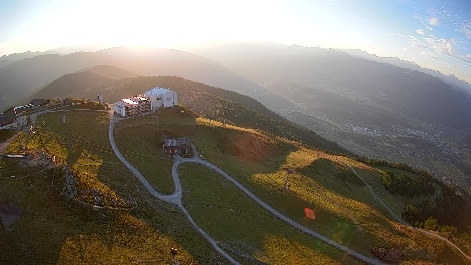Kronplatz peak Ski resort | view to Bruneck