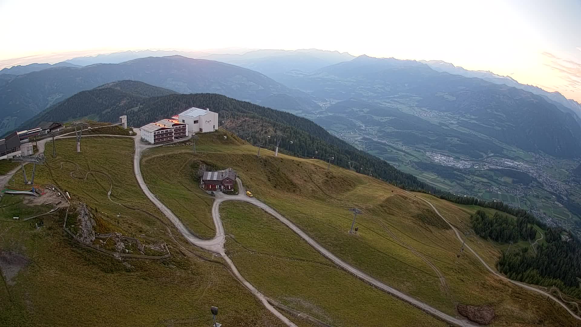 Kronplatz peak Ski resort | view to Bruneck