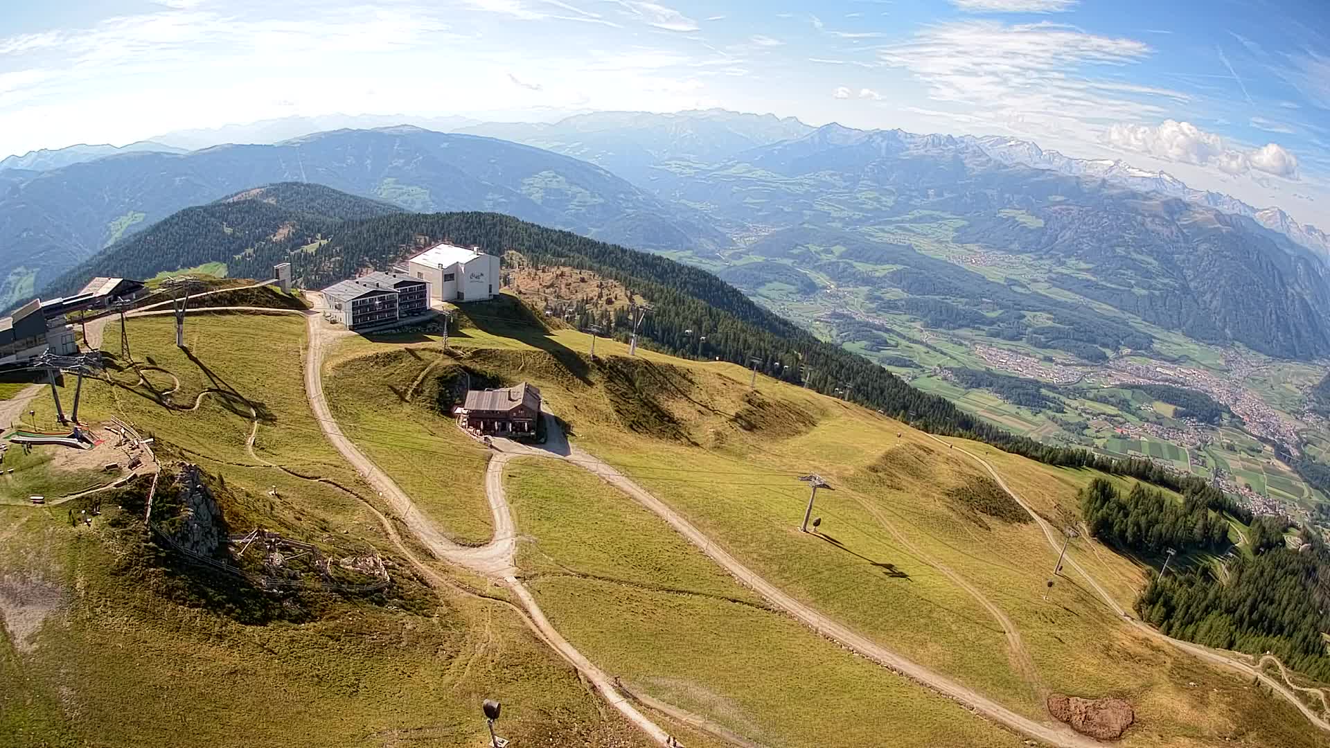 Skigebiet Kronplatz Gipfel | Blick auf Bruneck