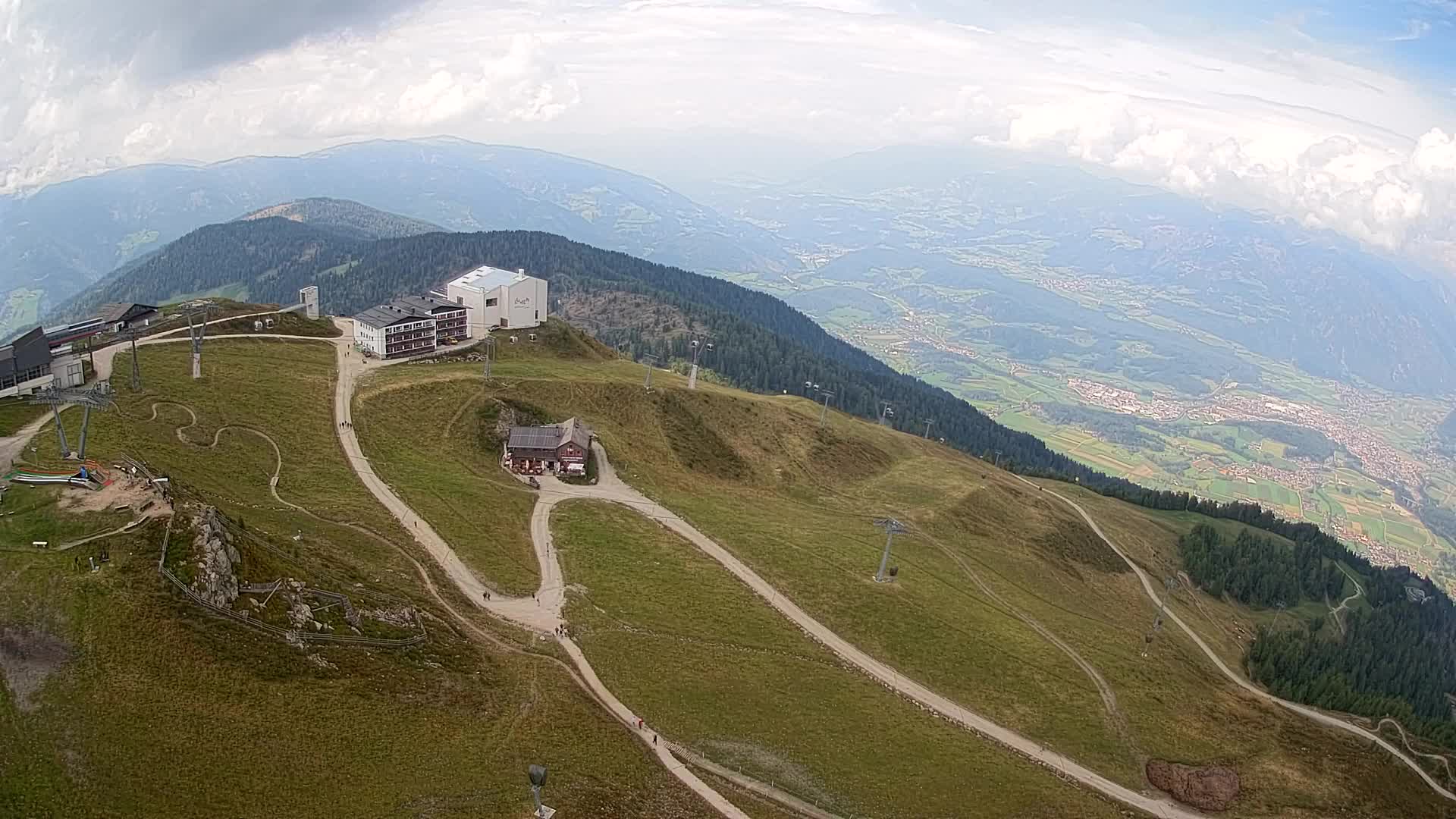 Smučišče Kronplatz – vrh | pogled na Bruneck