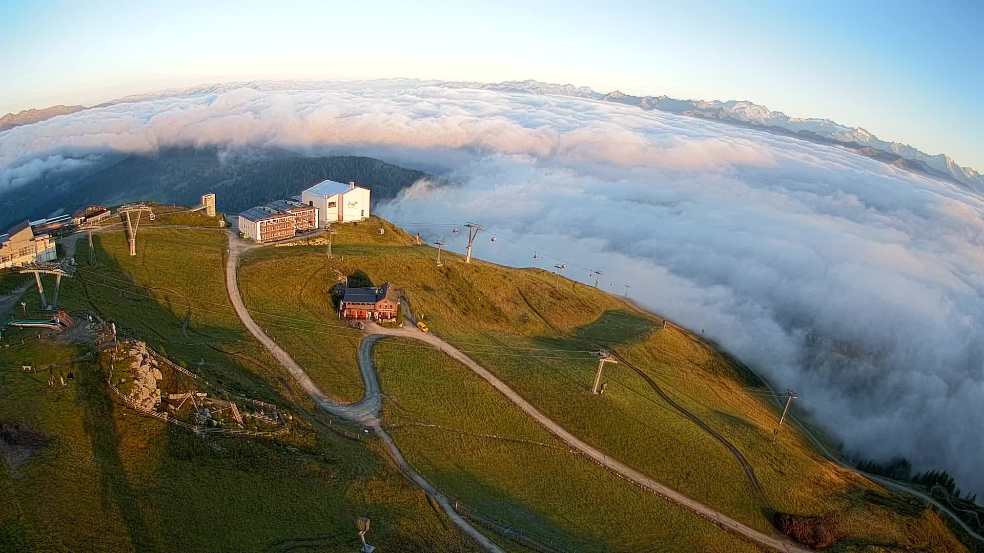 Kronplatz peak Ski resort | view to Bruneck