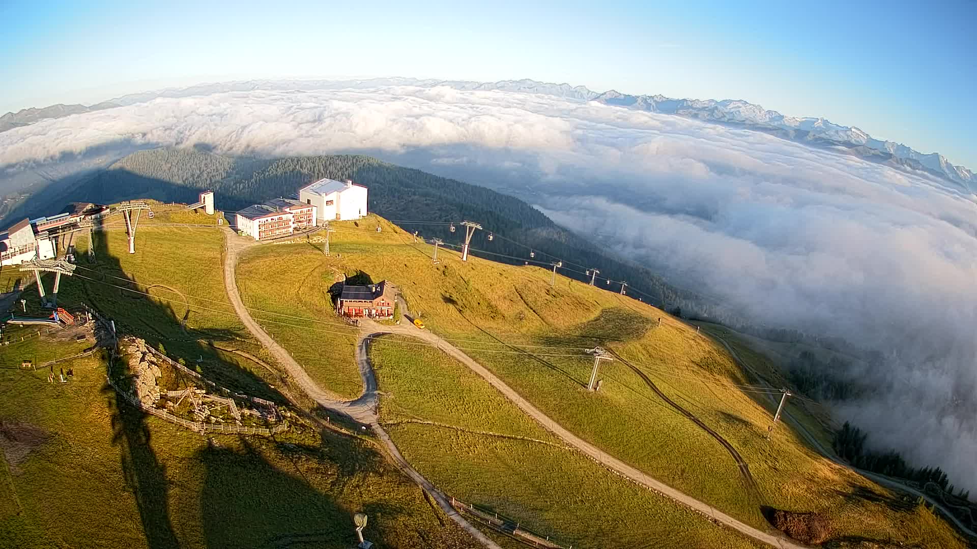 Kronplatz peak Ski resort | view to Bruneck