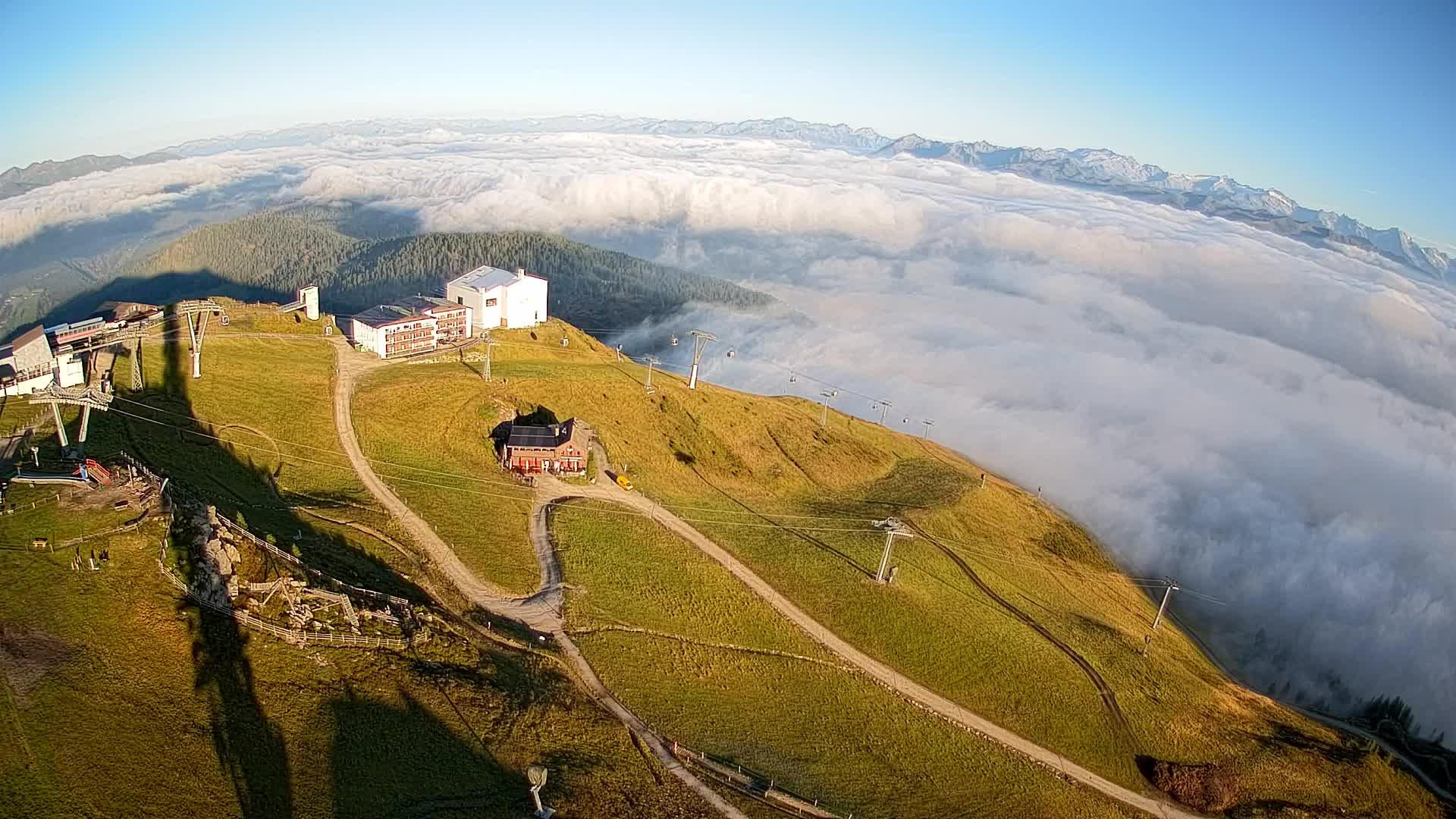 Kronplatz peak Ski resort | view to Bruneck