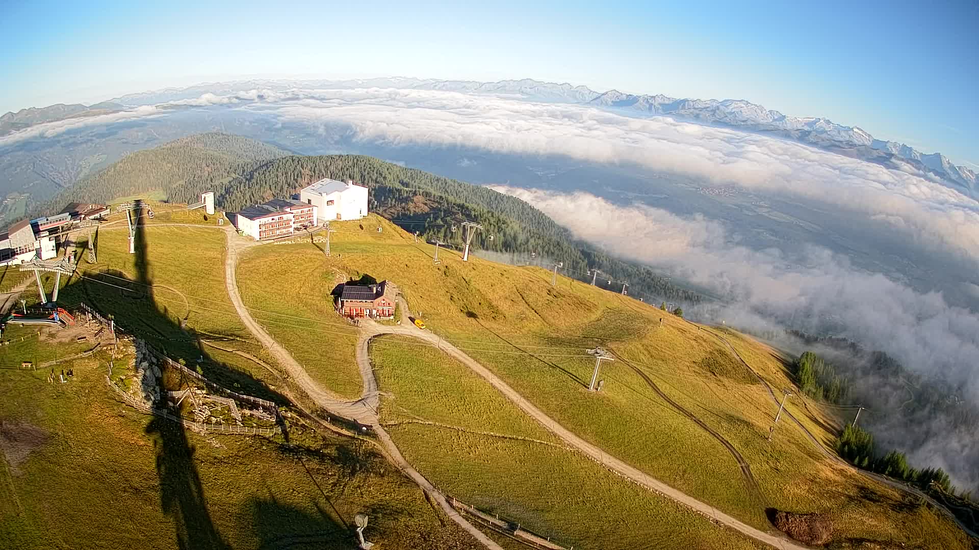 Kronplatz peak Ski resort | view to Bruneck