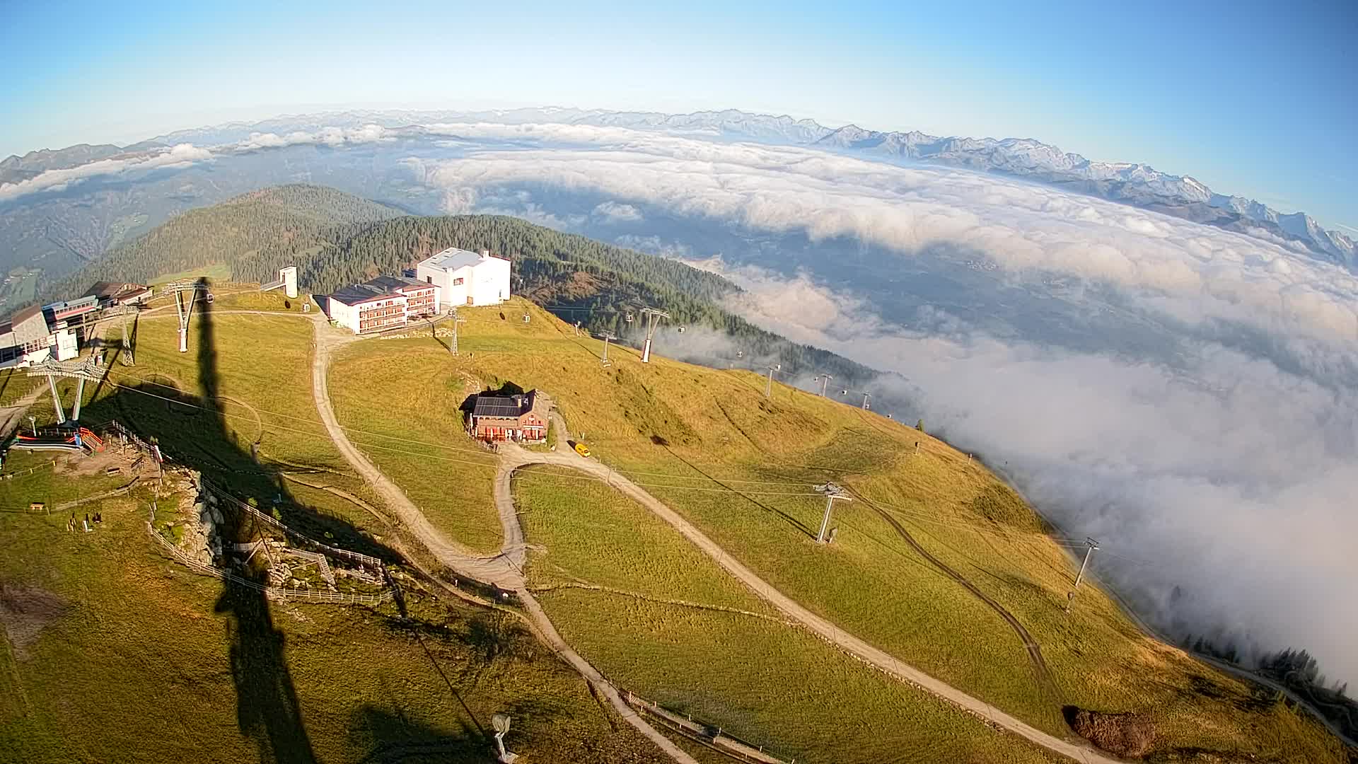 Kronplatz peak Ski resort | view to Bruneck