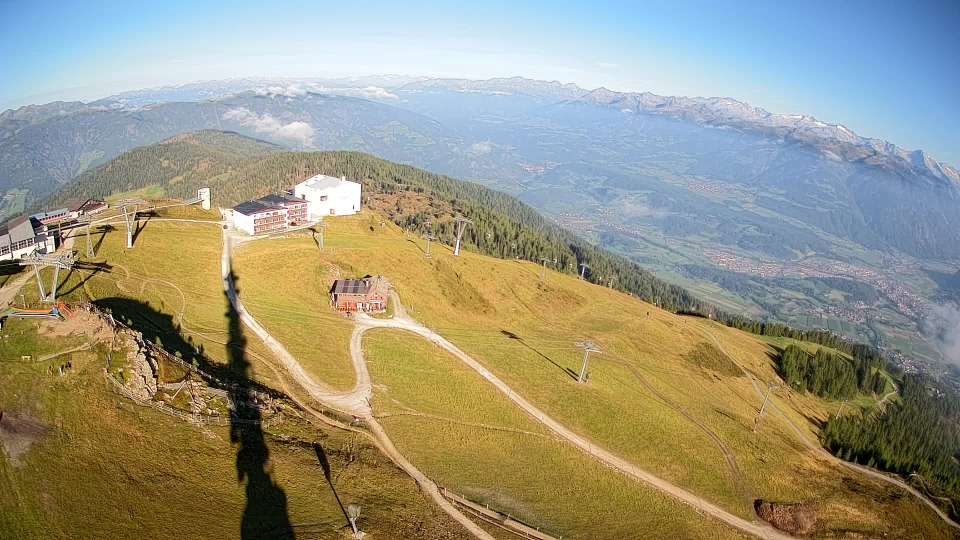 Station de ski Kronplatz sommet | vue sur Brunico