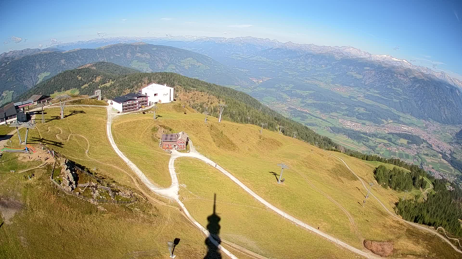 Station de ski Kronplatz sommet | vue sur Brunico