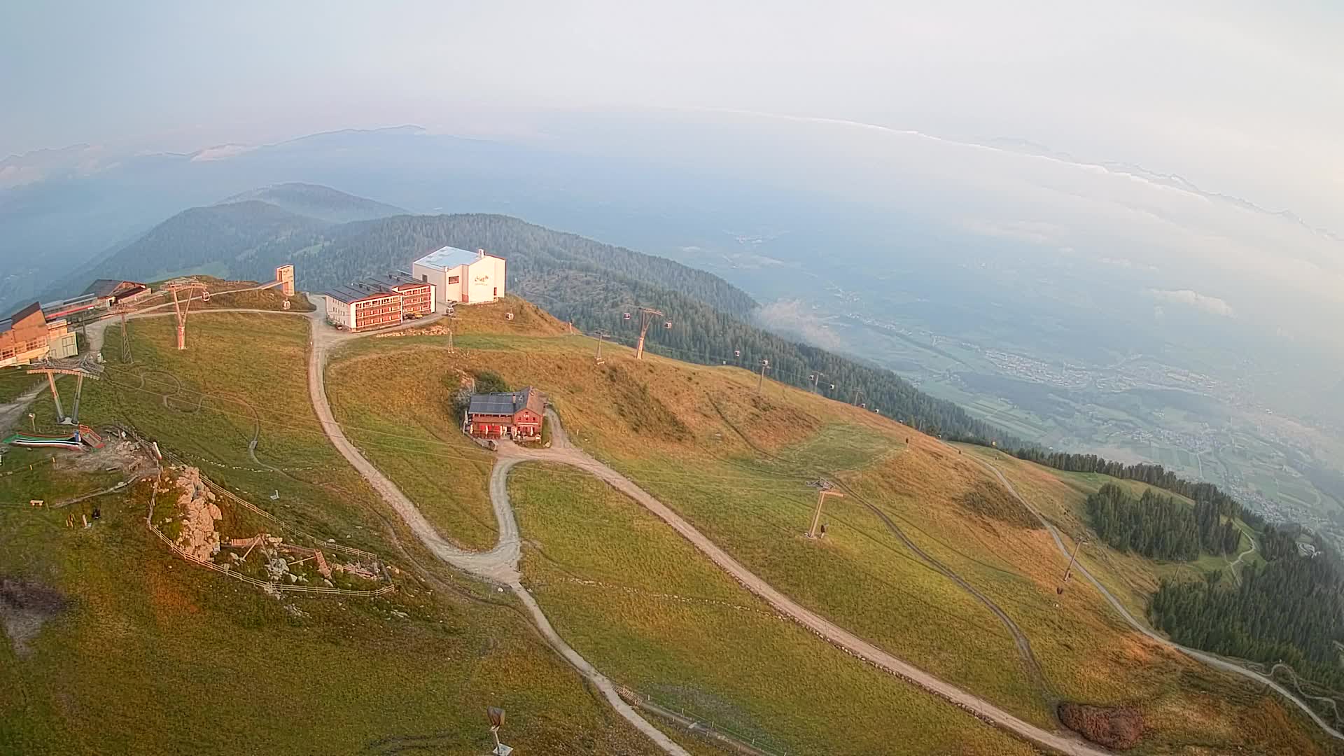 Kronplatz peak Ski resort | view to Bruneck