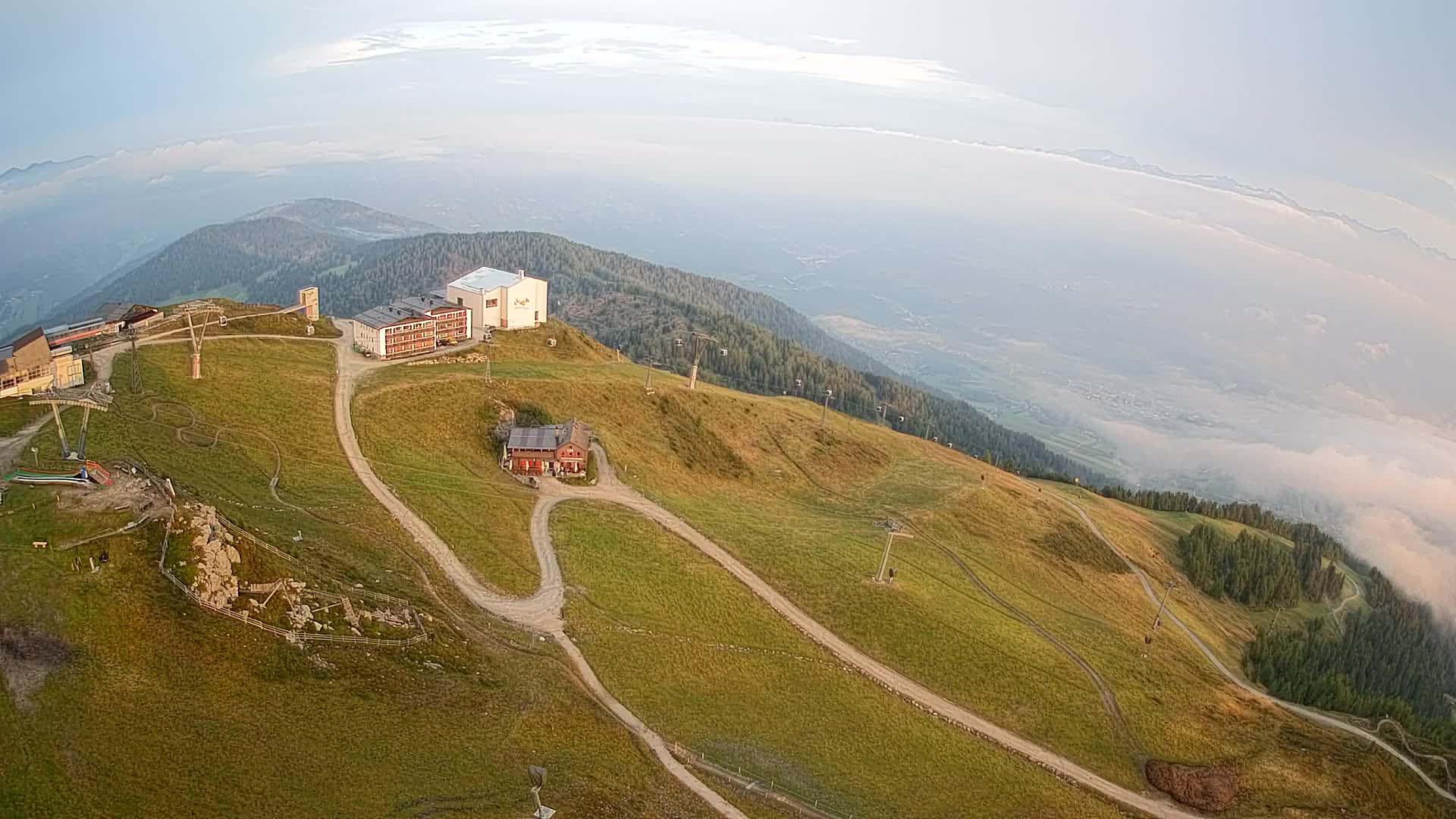 Kronplatz peak Ski resort | view to Bruneck