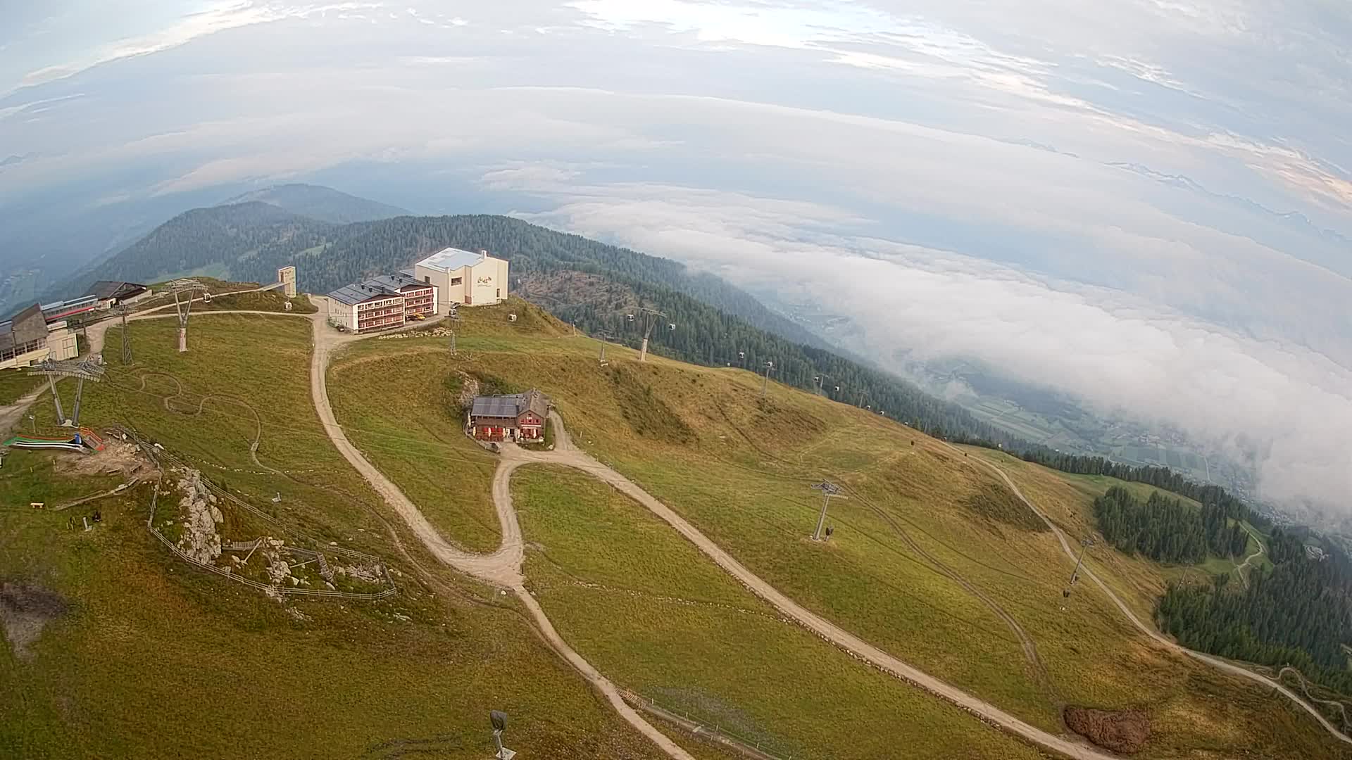 Smučišče Kronplatz – vrh | pogled na Bruneck