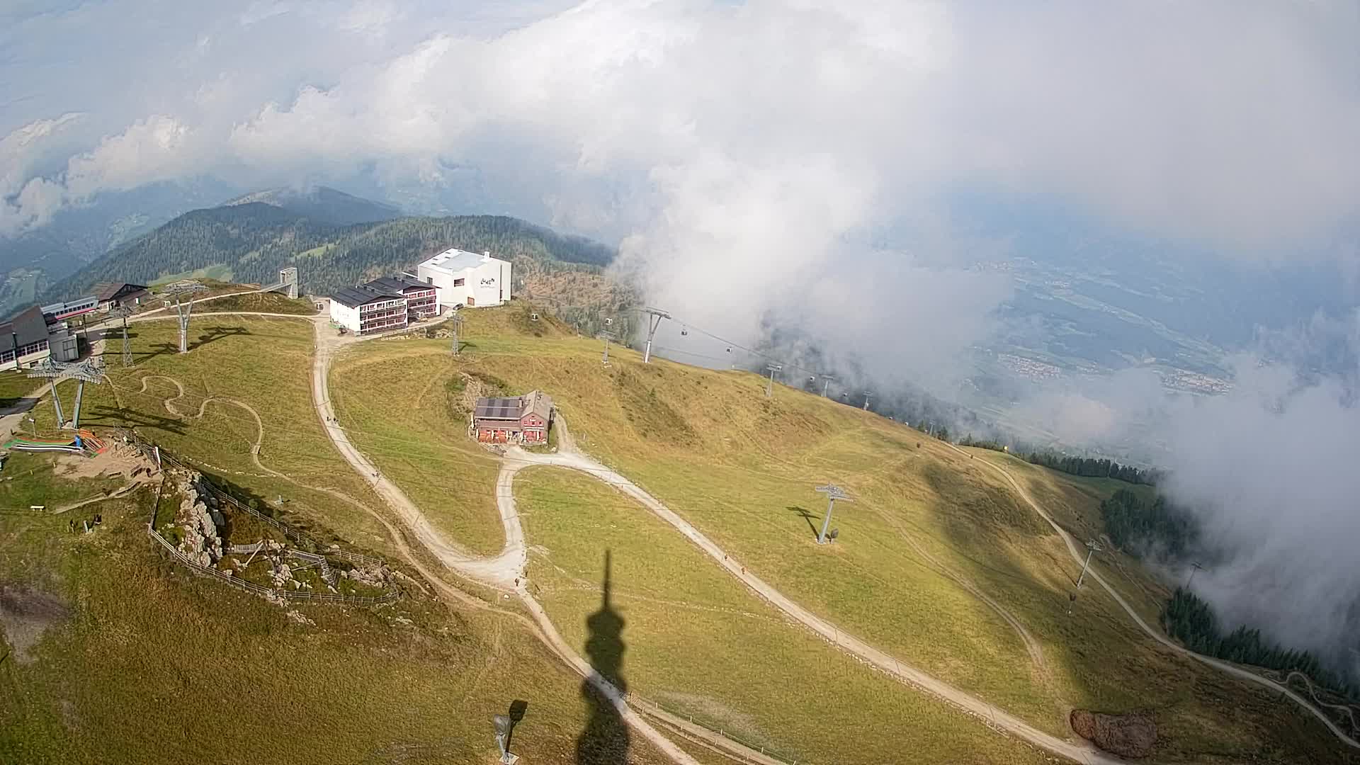 Skigebiet Kronplatz Gipfel | Blick auf Bruneck