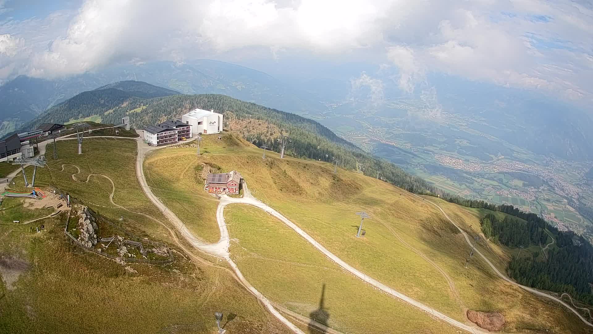 Skigebiet Kronplatz Gipfel | Blick auf Bruneck