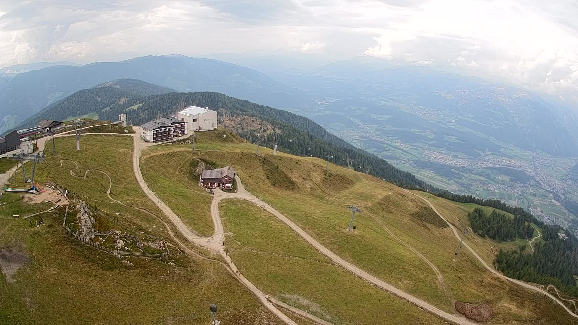 Kronplatz peak Ski resort | view to Bruneck