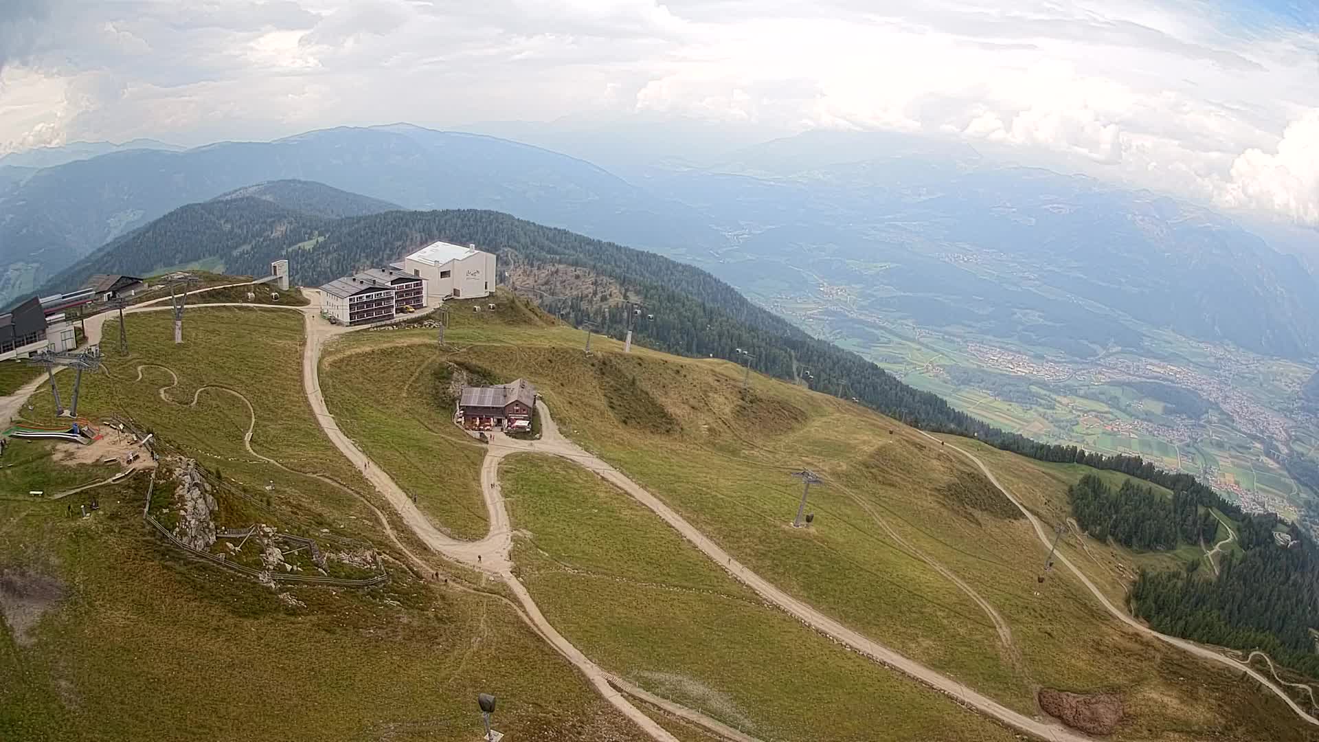 Kronplatz peak Ski resort | view to Bruneck