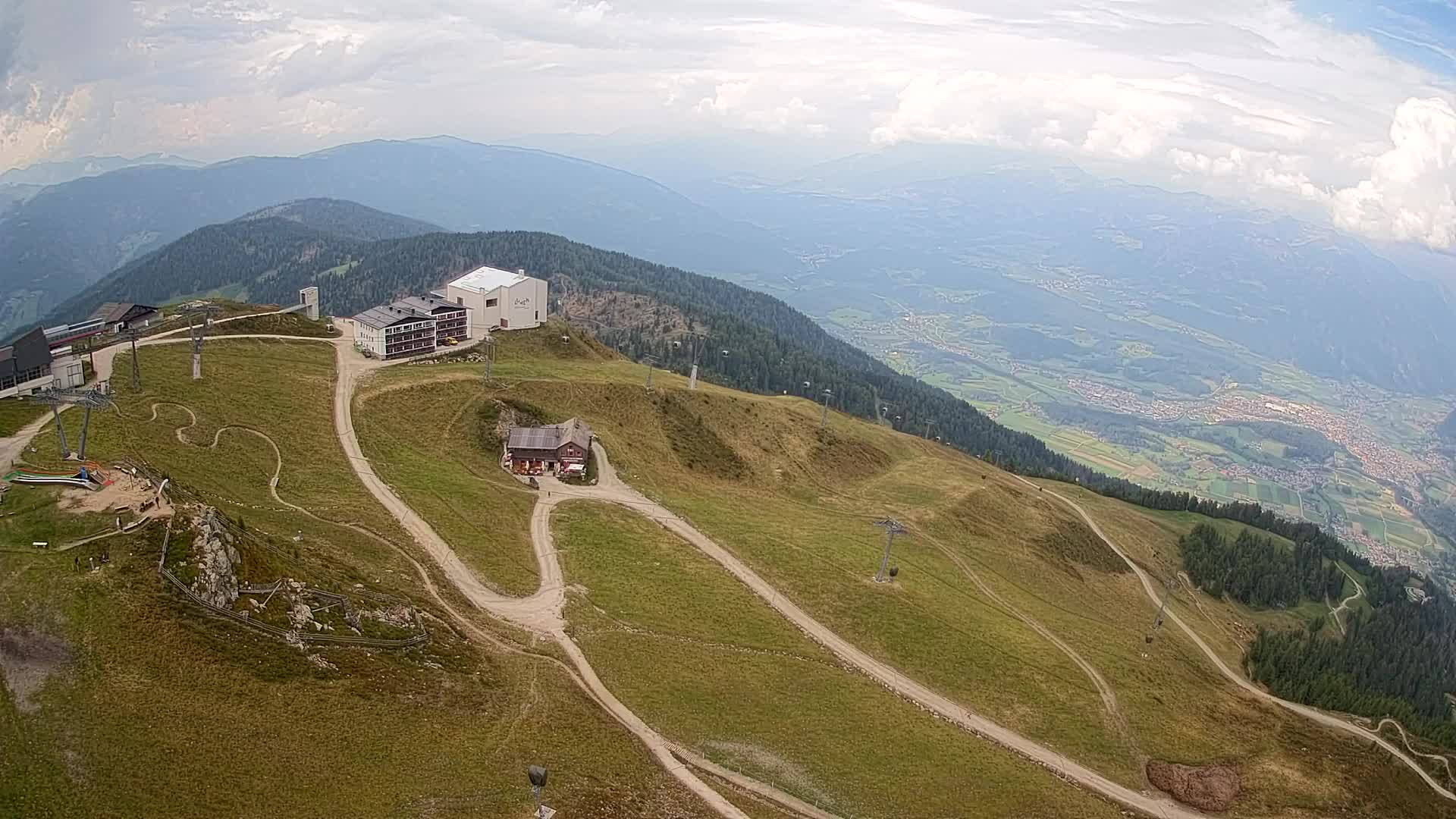 Kronplatz peak Ski resort | view to Bruneck