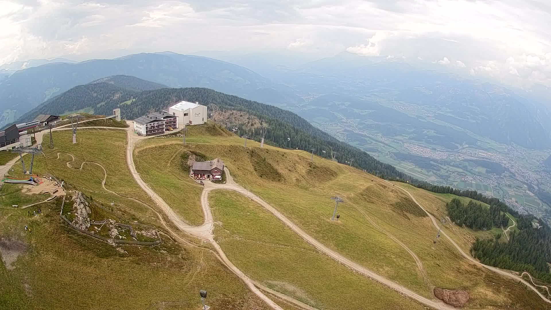 Kronplatz peak Ski resort | view to Bruneck