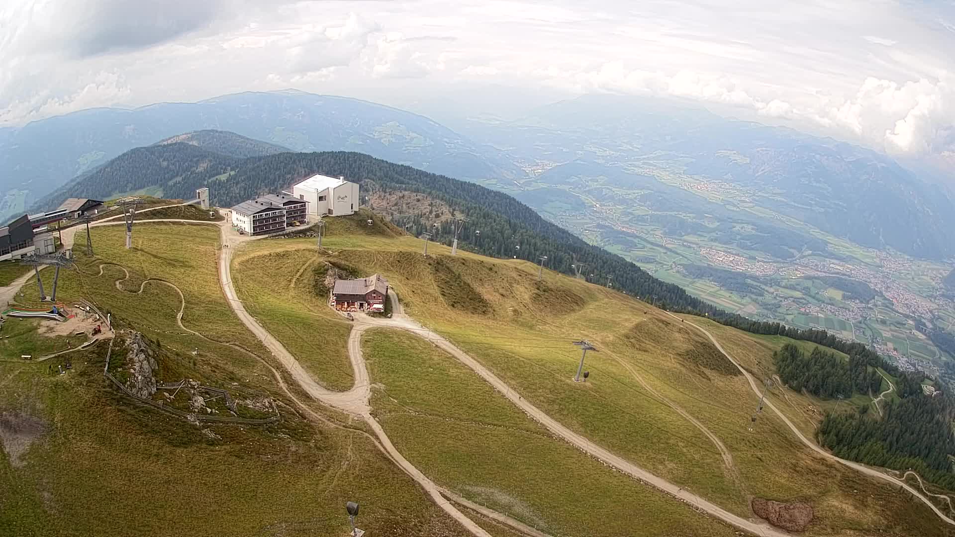 Smučišče Kronplatz – vrh | pogled na Bruneck