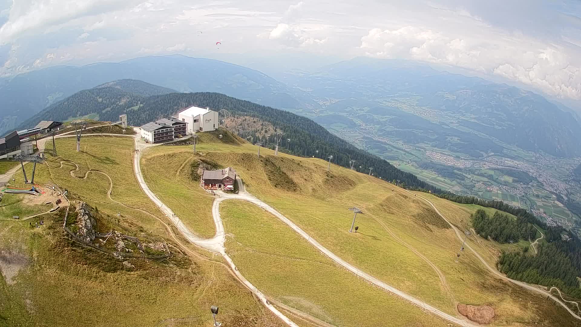 Kronplatz peak Ski resort | view to Bruneck