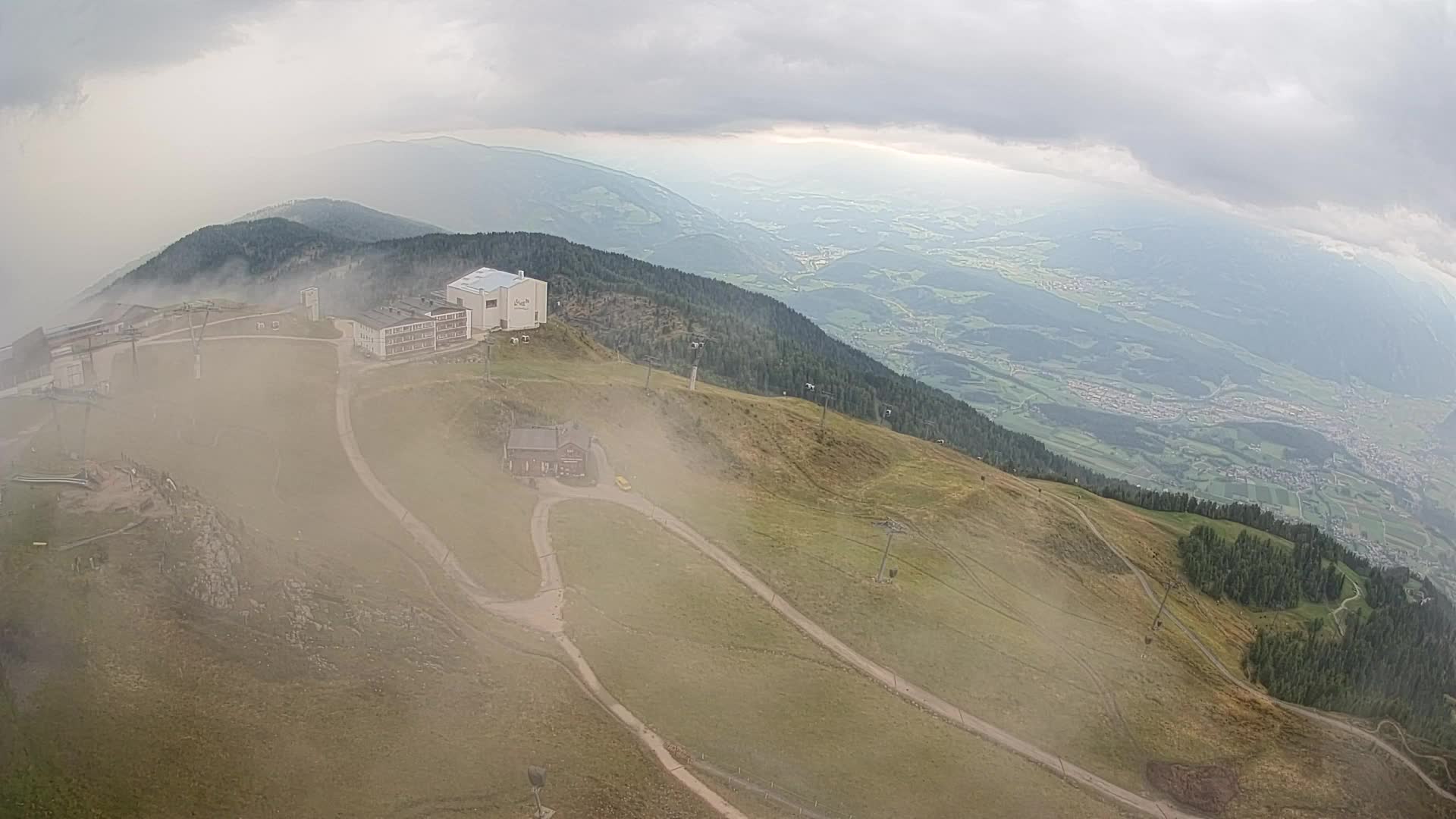 Kronplatz peak Ski resort | view to Bruneck