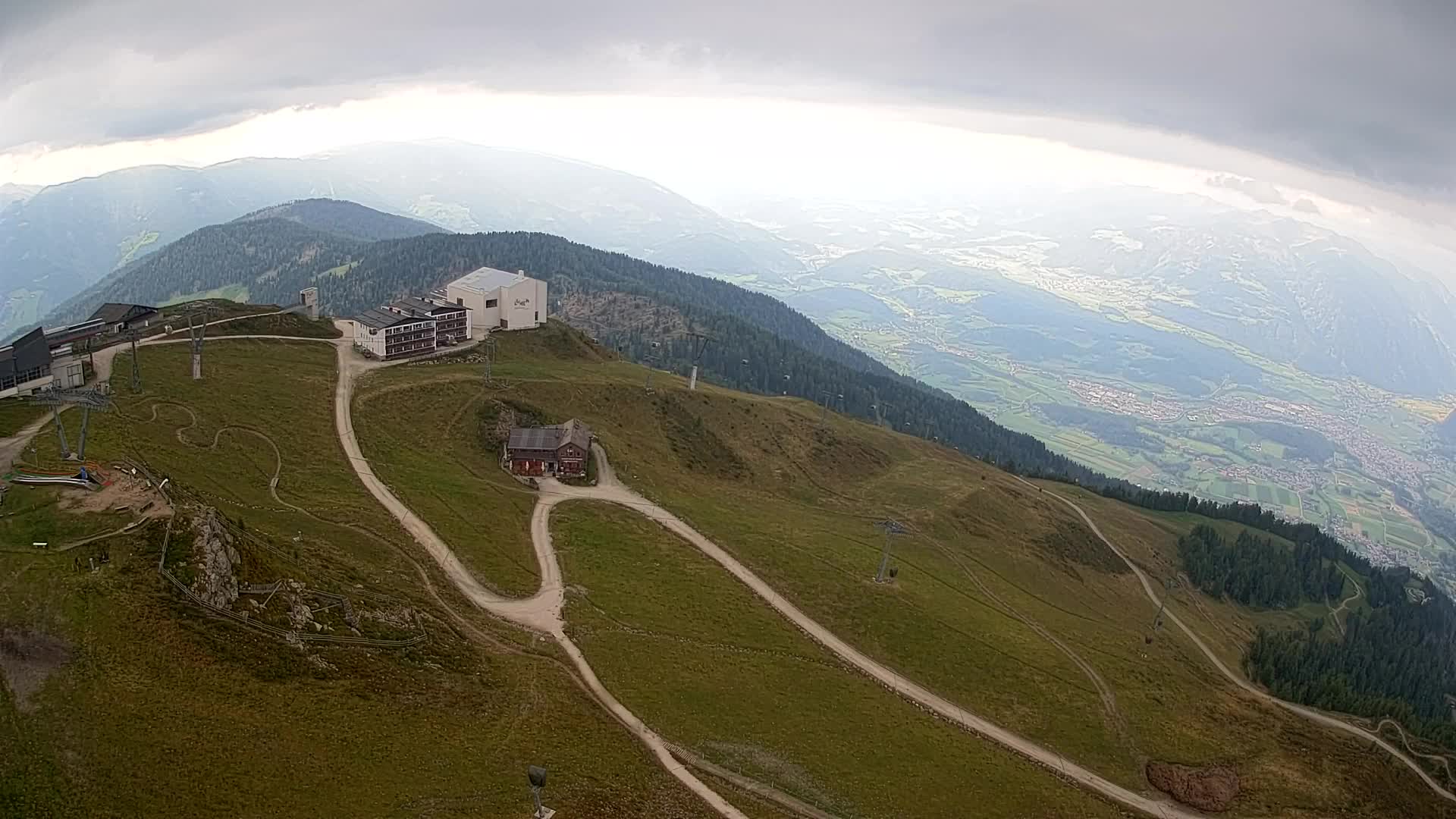 Smučišče Kronplatz – vrh | pogled na Bruneck