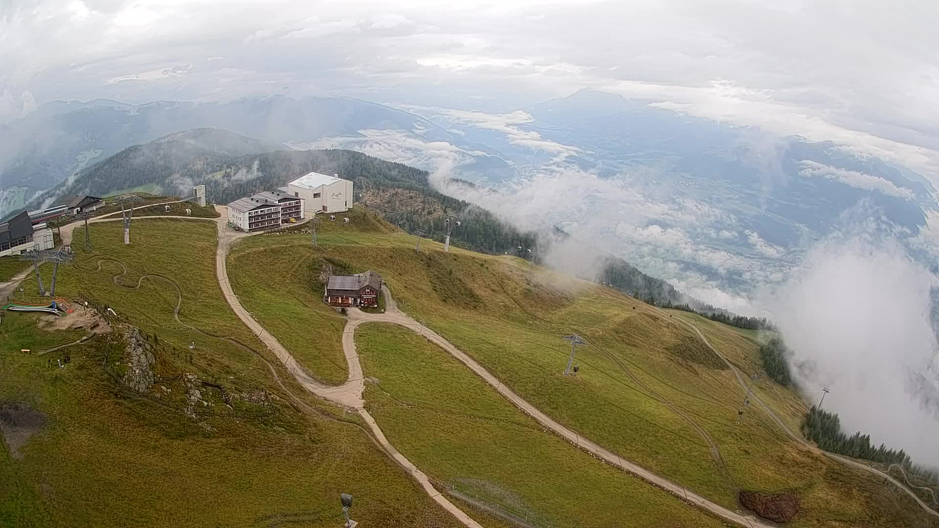 Smučišče Kronplatz – vrh | pogled na Bruneck